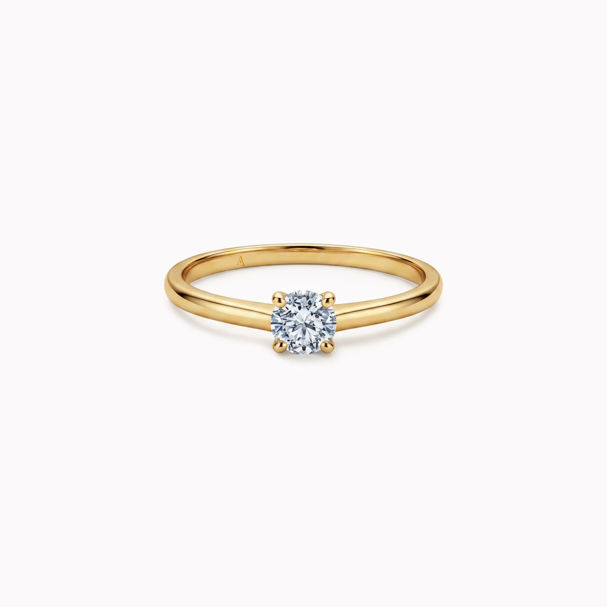 The V-Shape M 0.30 Quilates - oro amarillo 18k