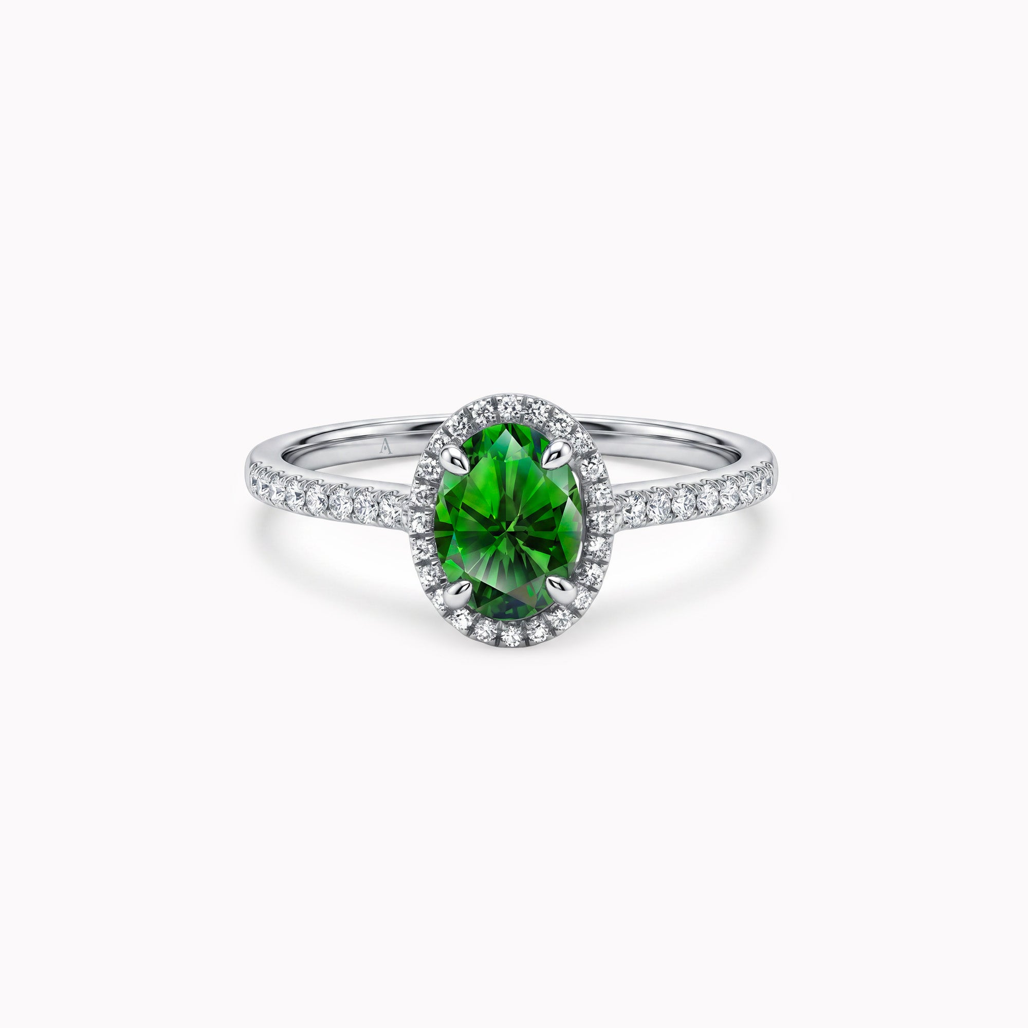 The Green Temple of Saturn 0.75 carats - White Gold 18k