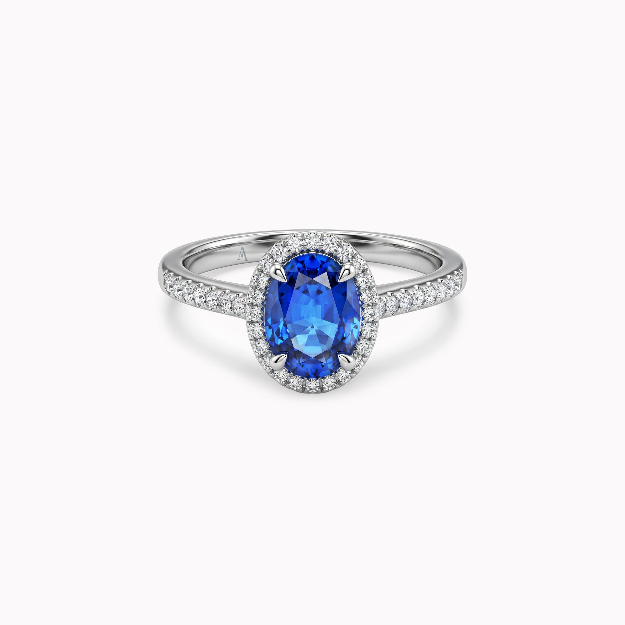 The Blue Temple of Saturn 0.75 carats - White Gold 18k