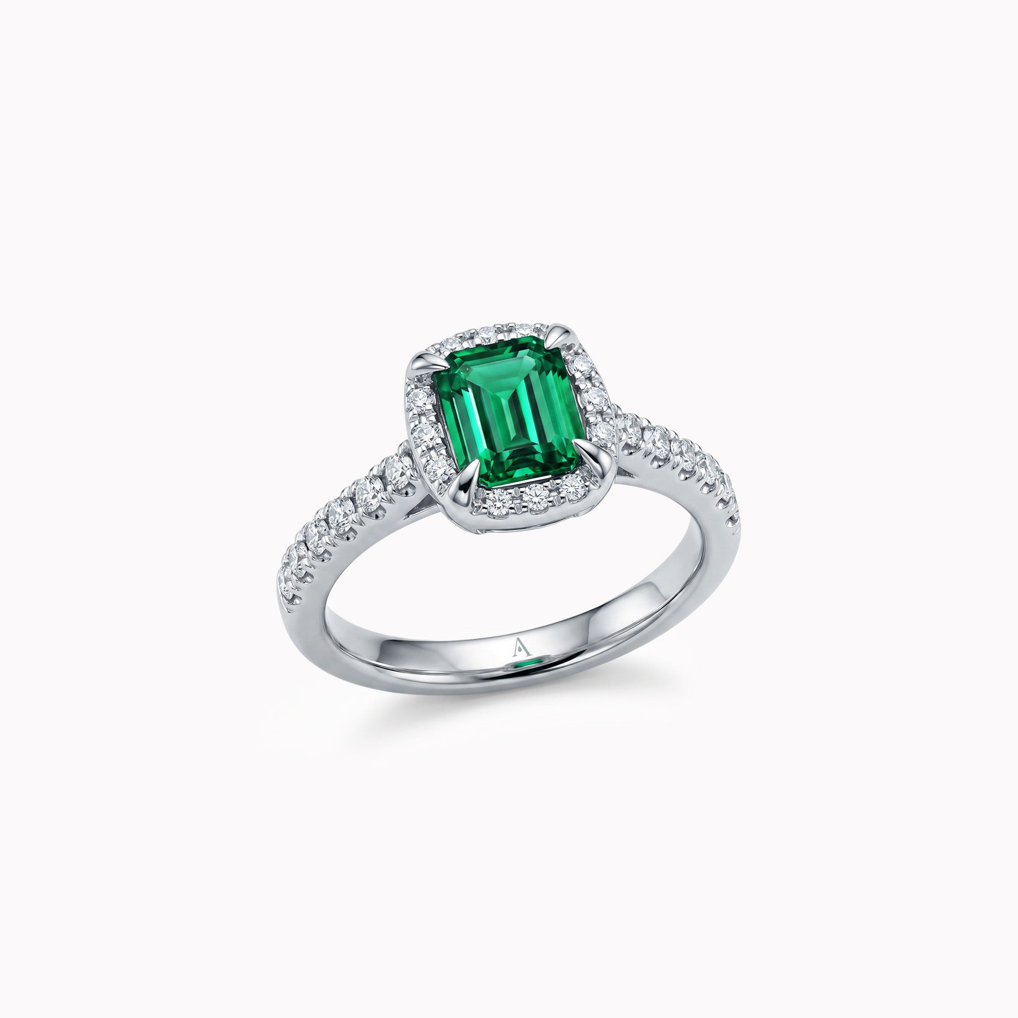 Mille nuances de vert  - 0.50 carat - Platinum 950