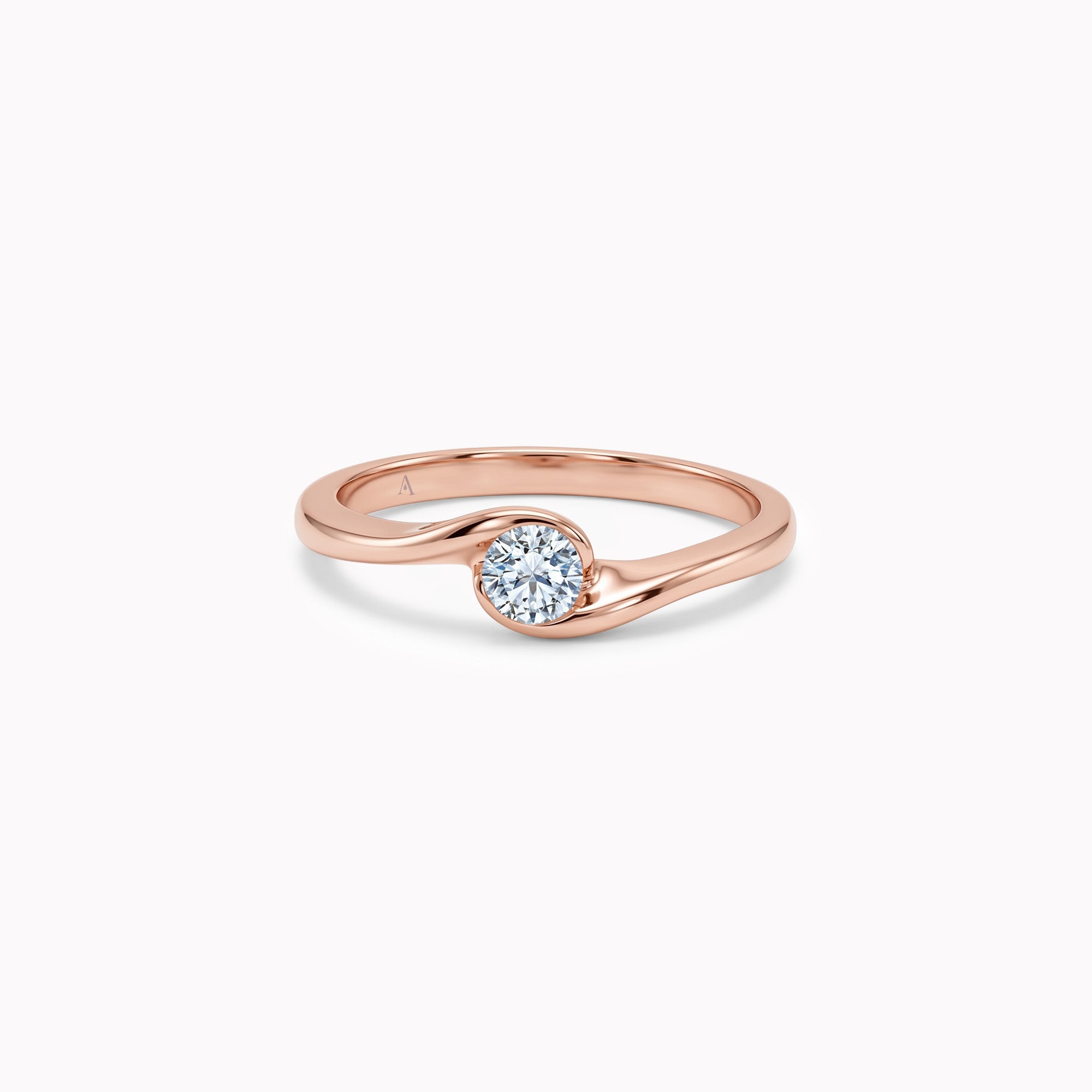 Un Petit Twist 0.25 Quilates- oro rojo 18k