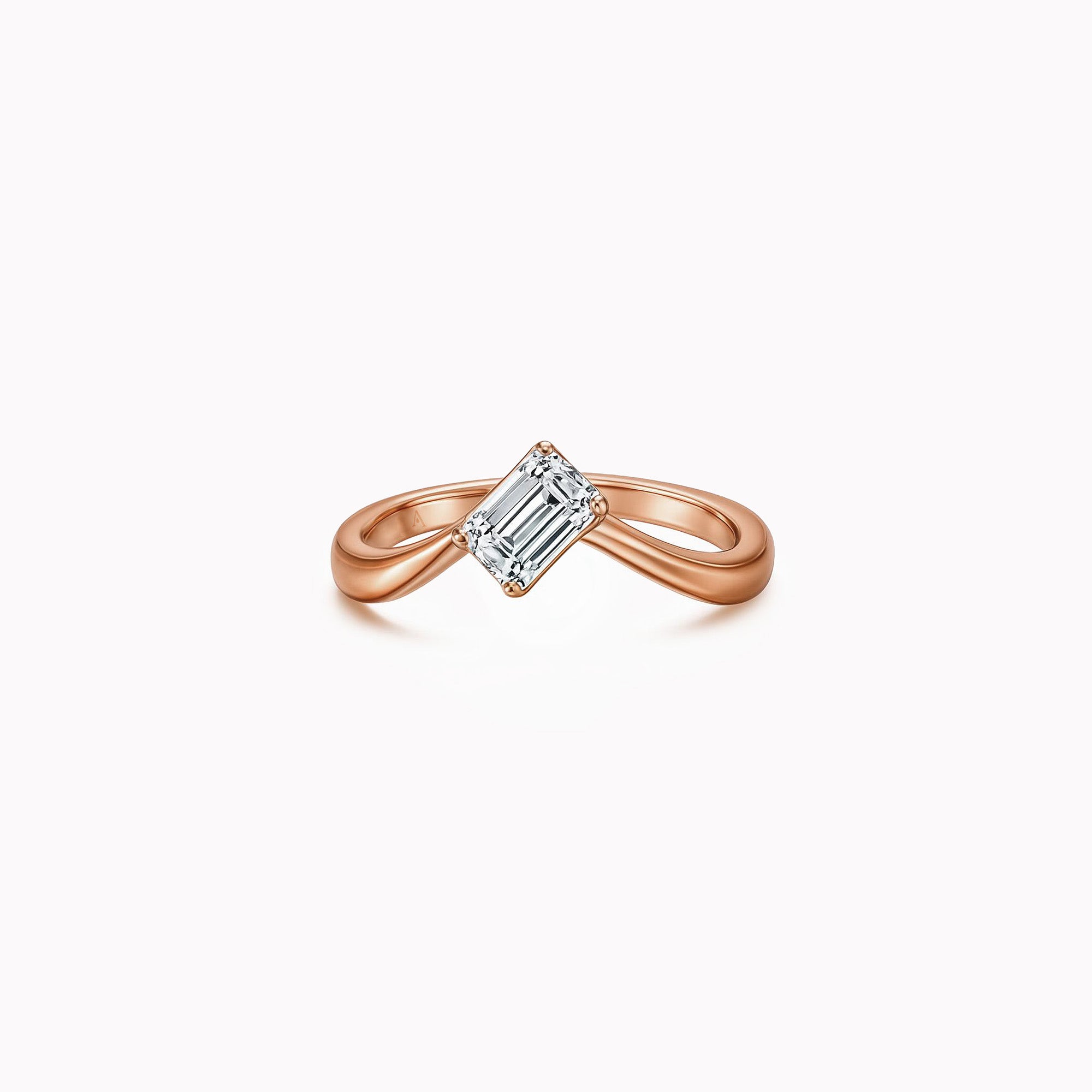 The Little Ice Skating Girl – 0.65 ct – 18k red gold