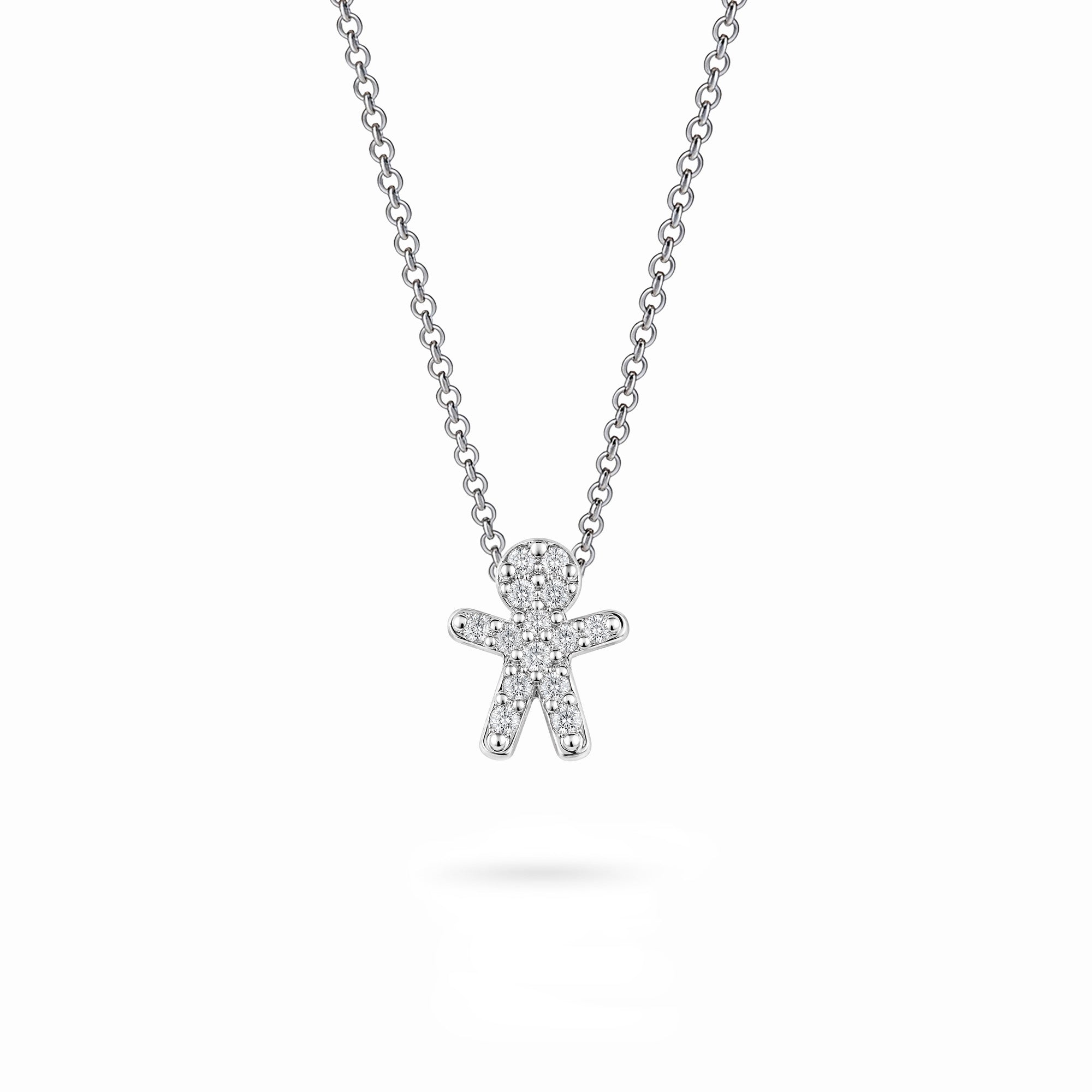 The Little One – Diamond Pavé | Necklace White Gold 18k
