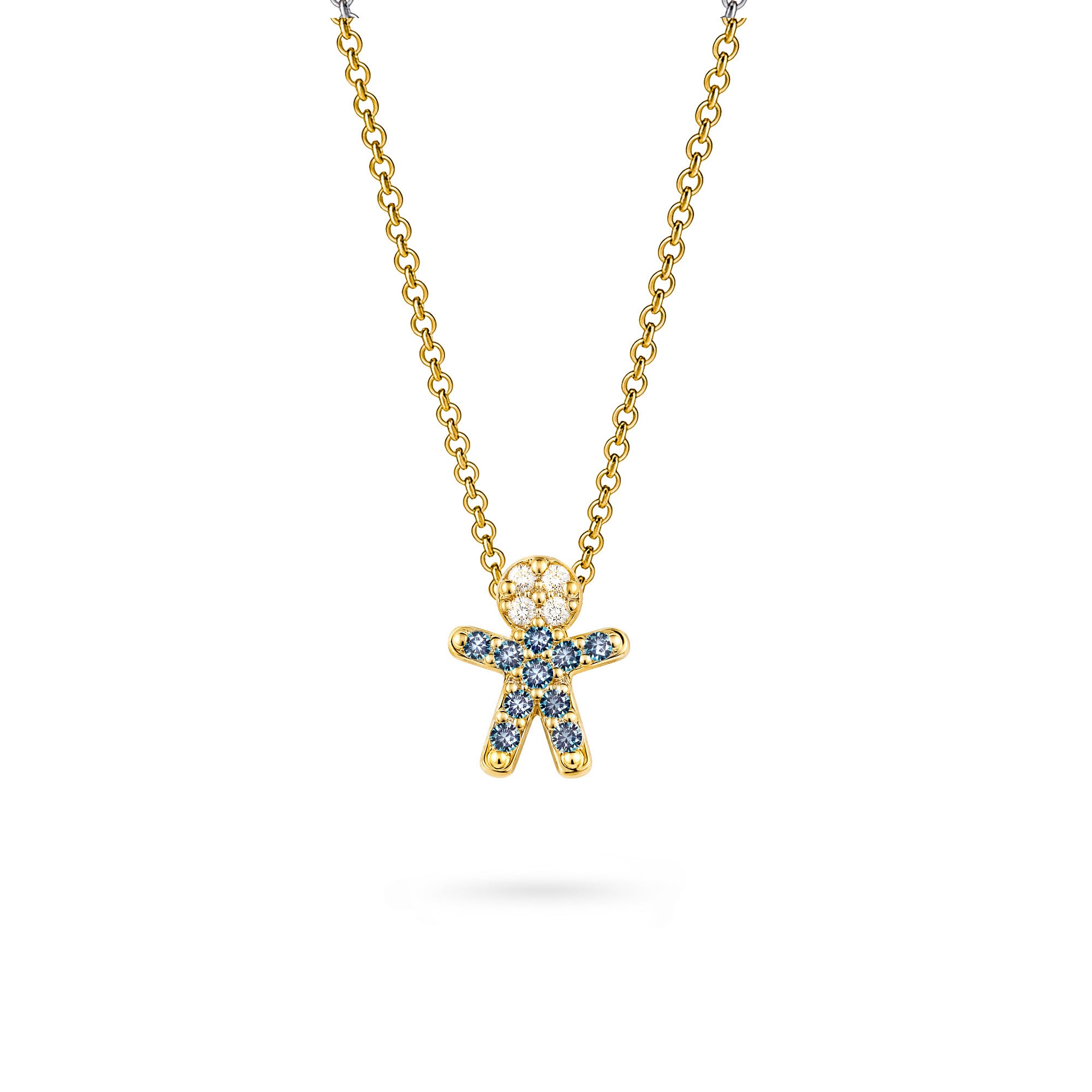 The Little One – Blue Outfit | oro amarillo 18k