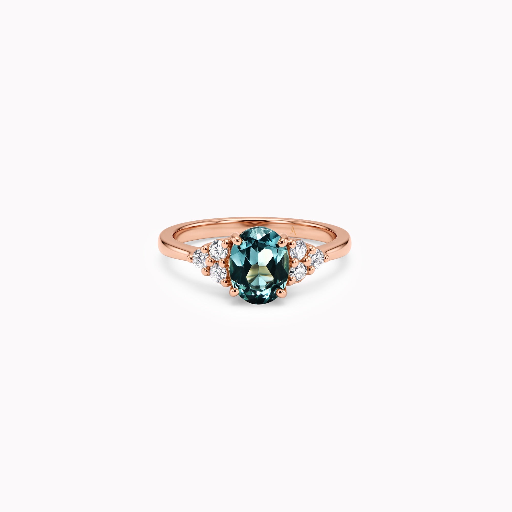 The Green Blue Velvet – 18k red gold