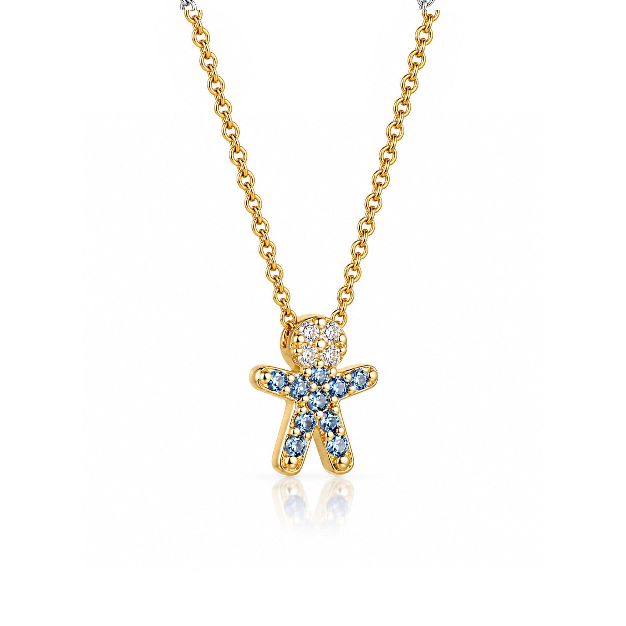 The Little One – Blue Outfit | oro amarillo 18k