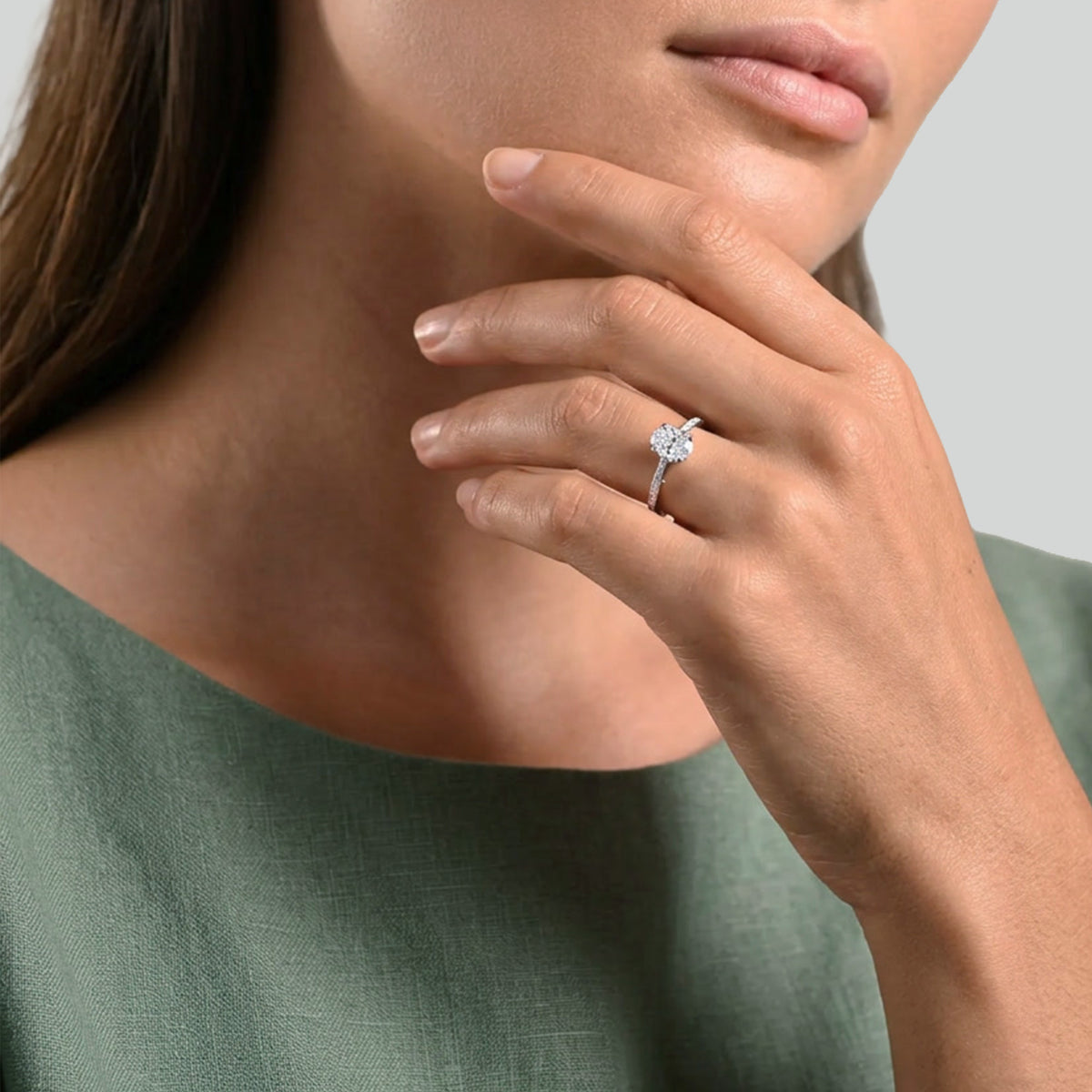 Mademoiselle Authentique - 1.50 ct - platino 950