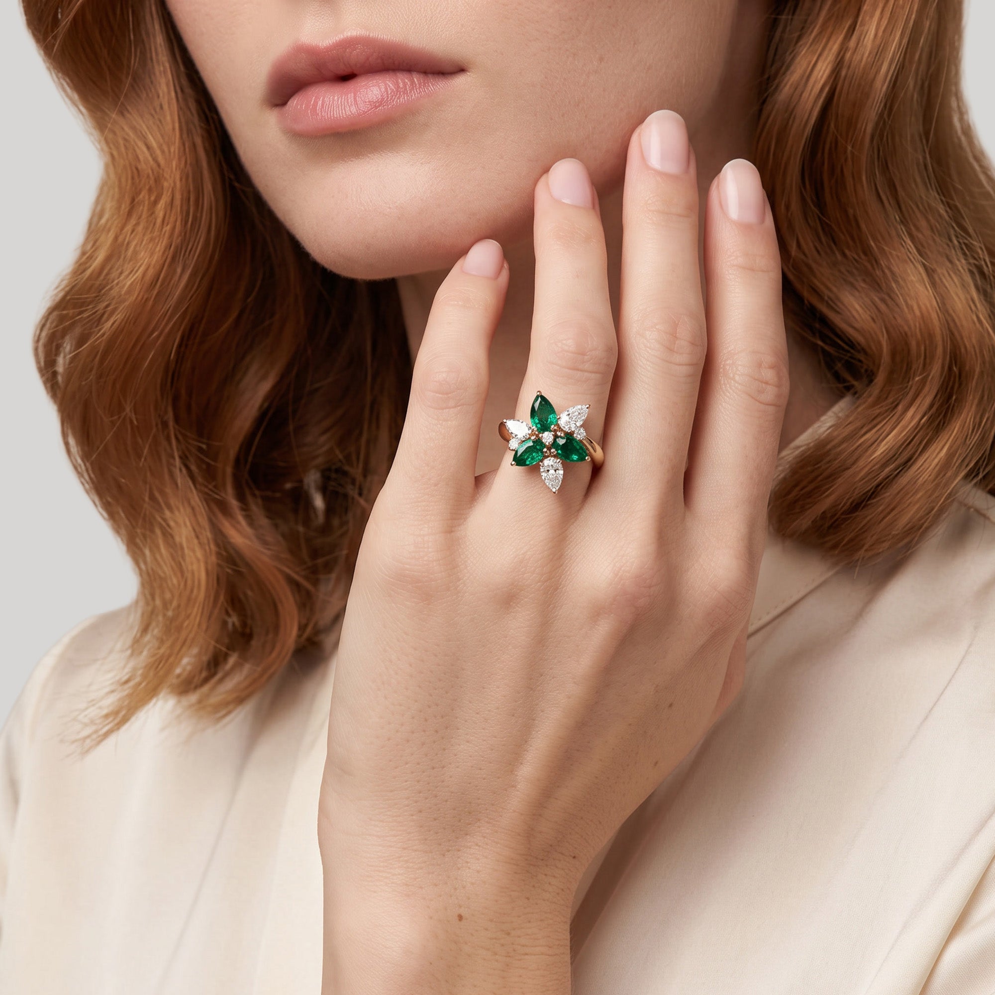 Rainforest Romance – 18k yellow gold