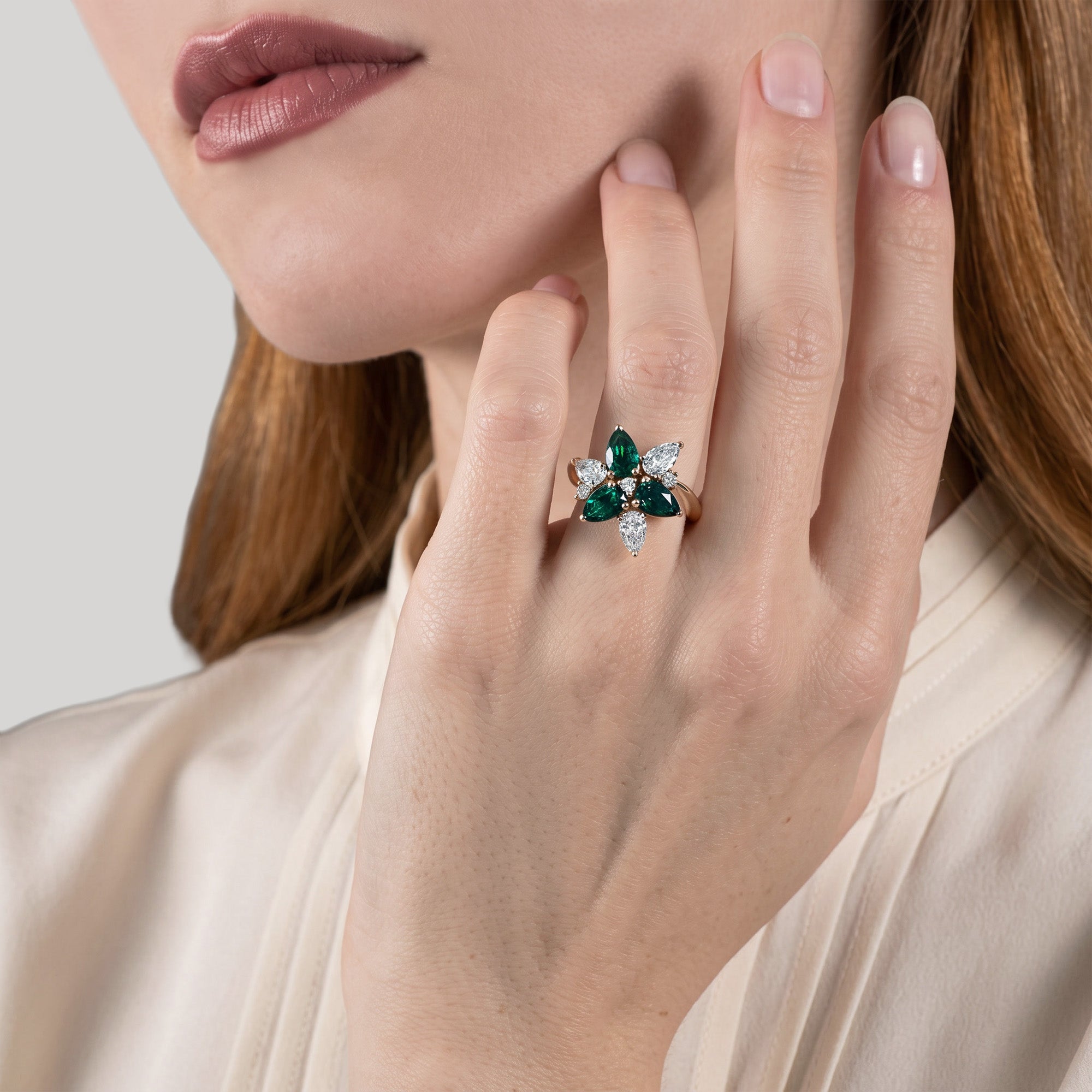 Rainforest Romance – 18k yellow gold