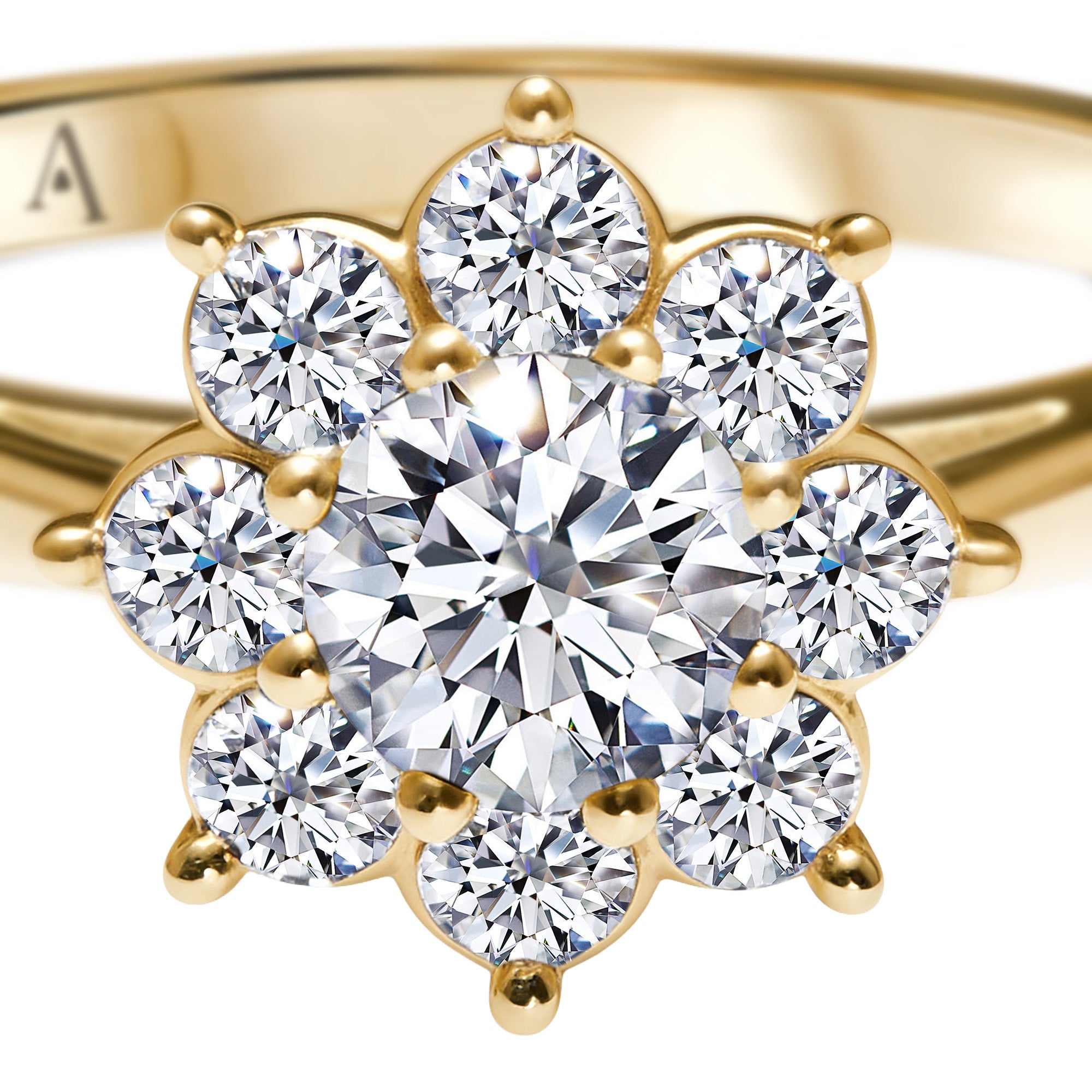 The Blooming Flower 0.30 carats - Yellow Gold 18k