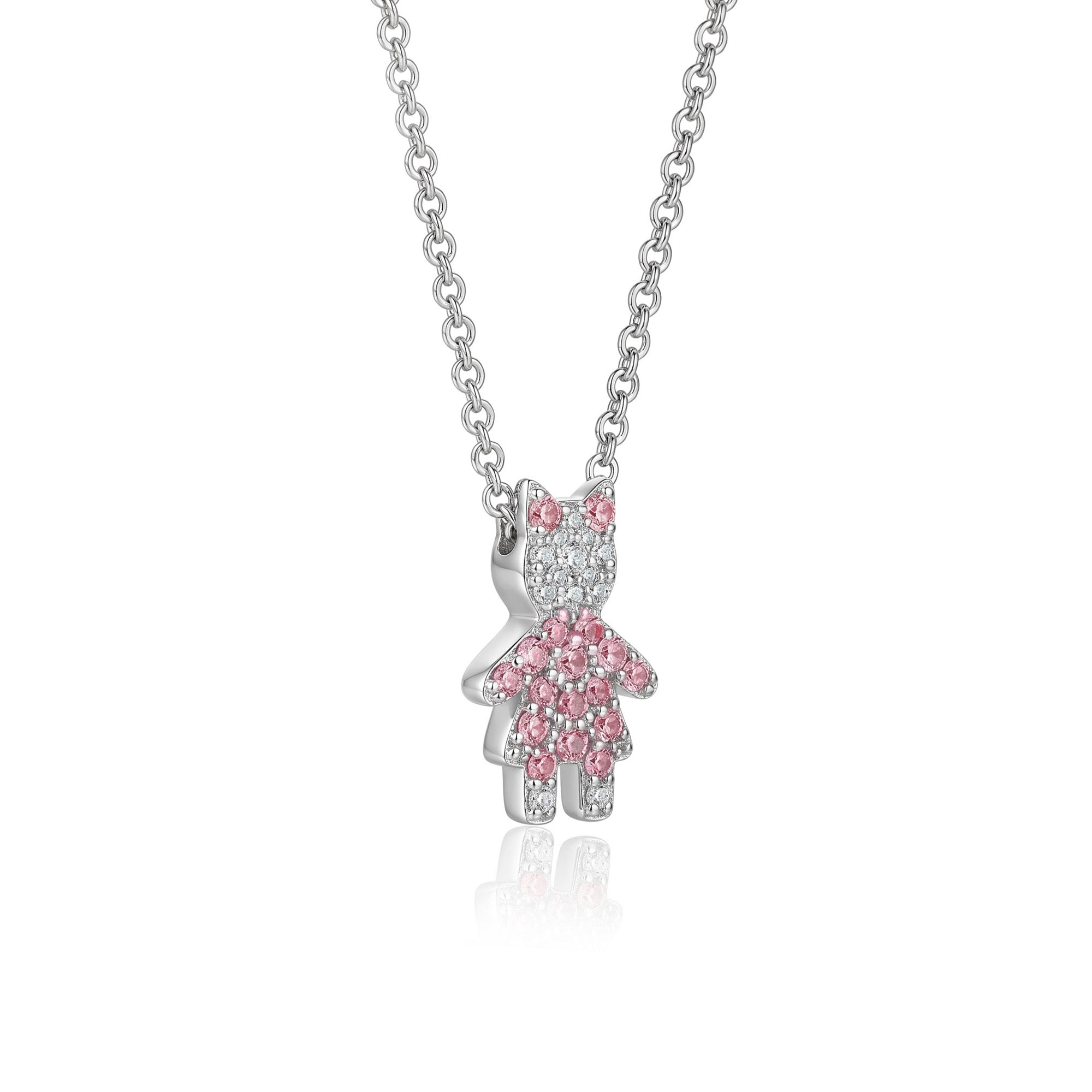 The Little Muse – Pink Confetti |oro blanco 18k