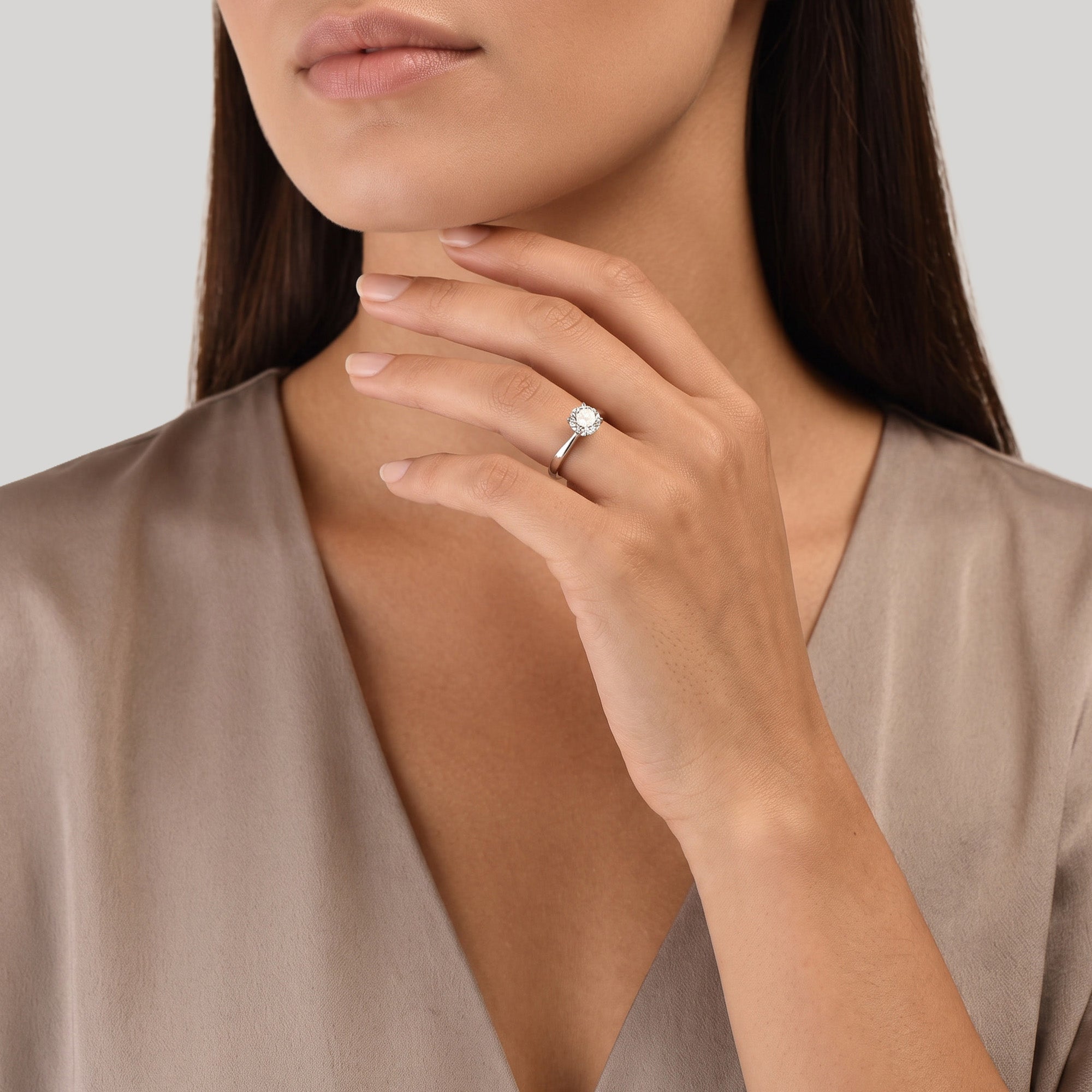 Sobriété Heureuse (XL) – 1.00 ct – platinum 950