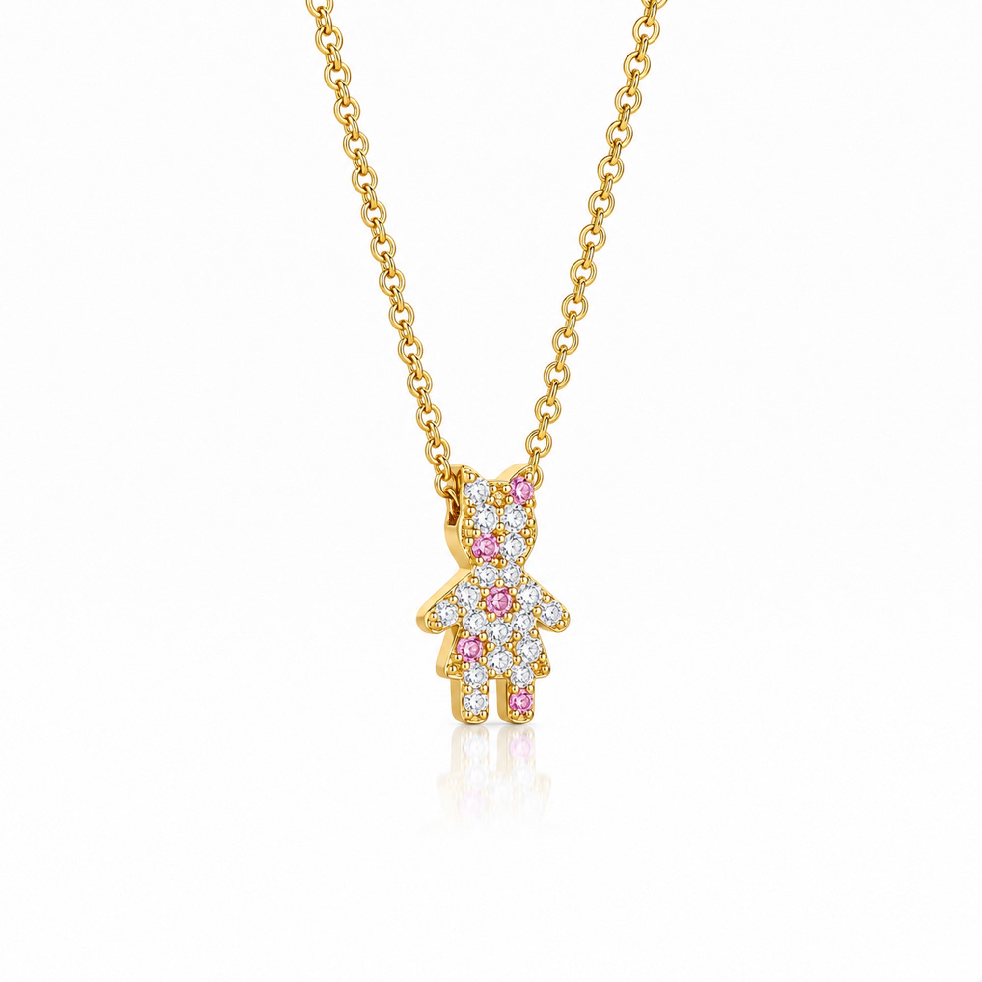 The Little Muse – Pink Confetti |oro amarillo 18k