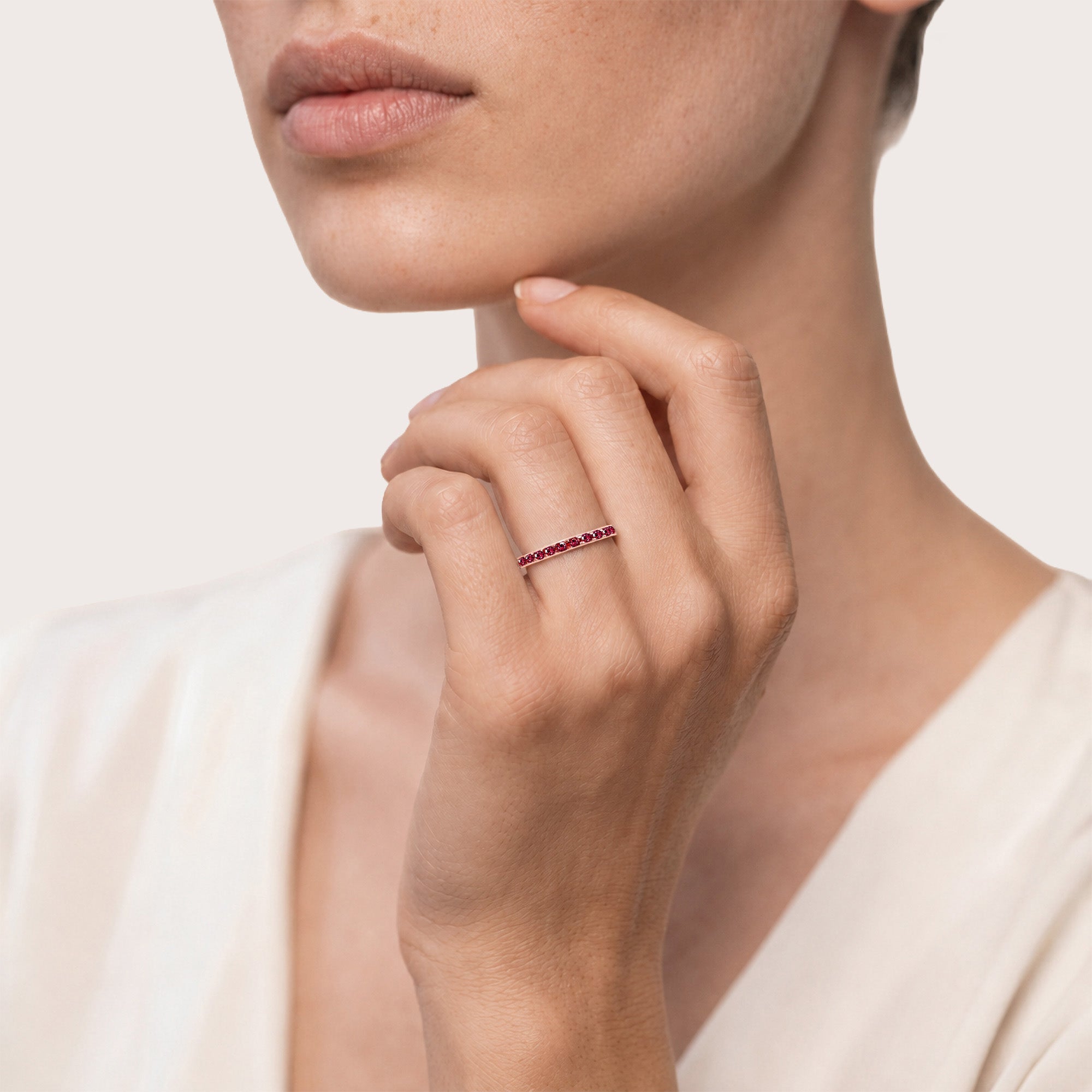 Rainbow Rouge - Weissgold 18K