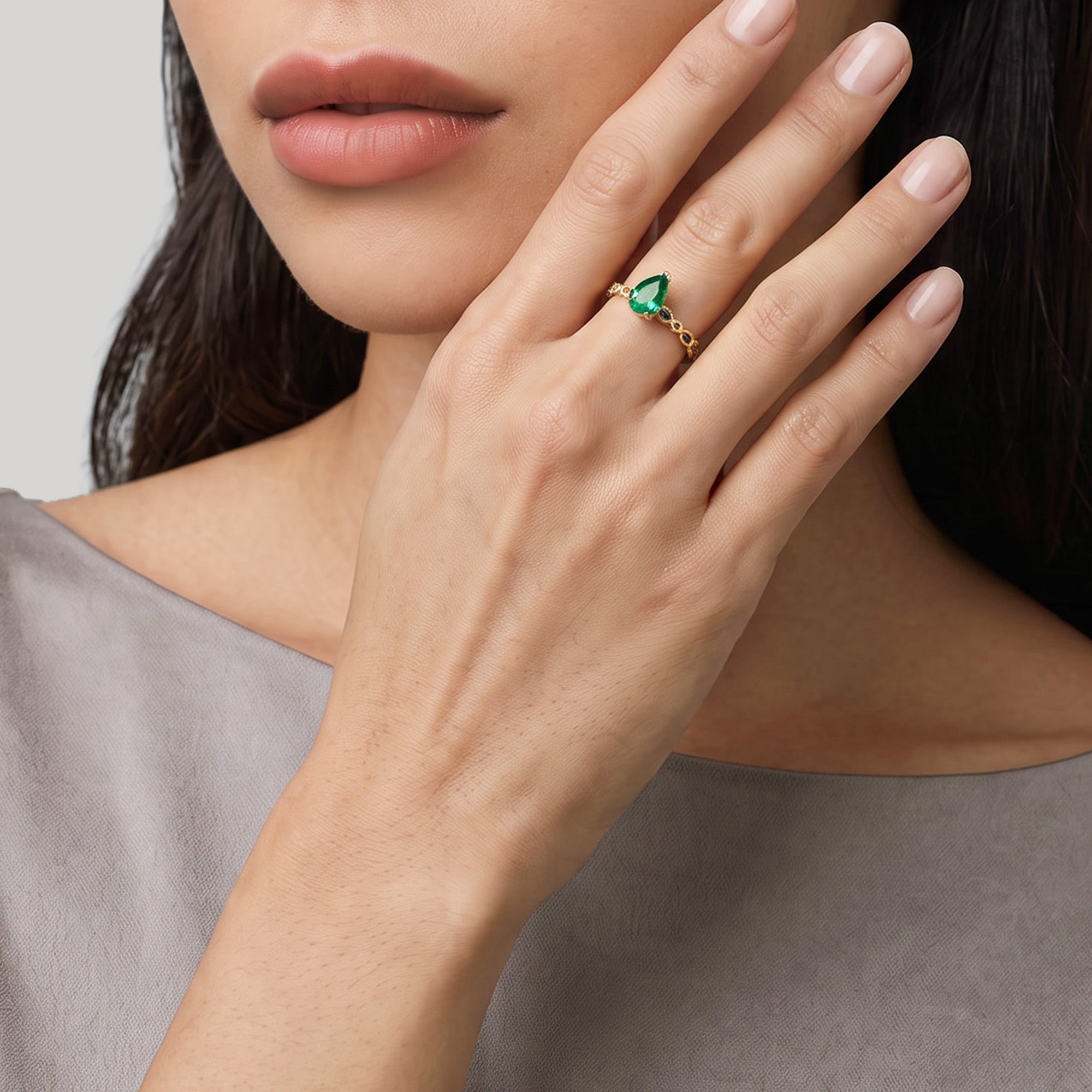 Rainforest Blossom – 18k yellow gold