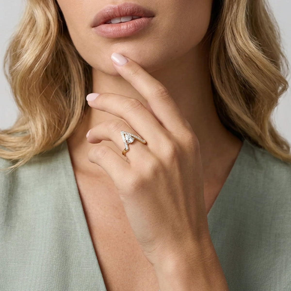The A-Ring - 1.00 ct - oro amarillo 18k