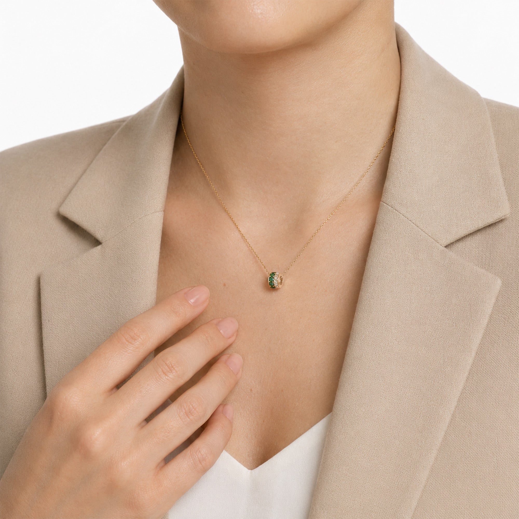 Necklace Rainbow - Yellow gold 18k