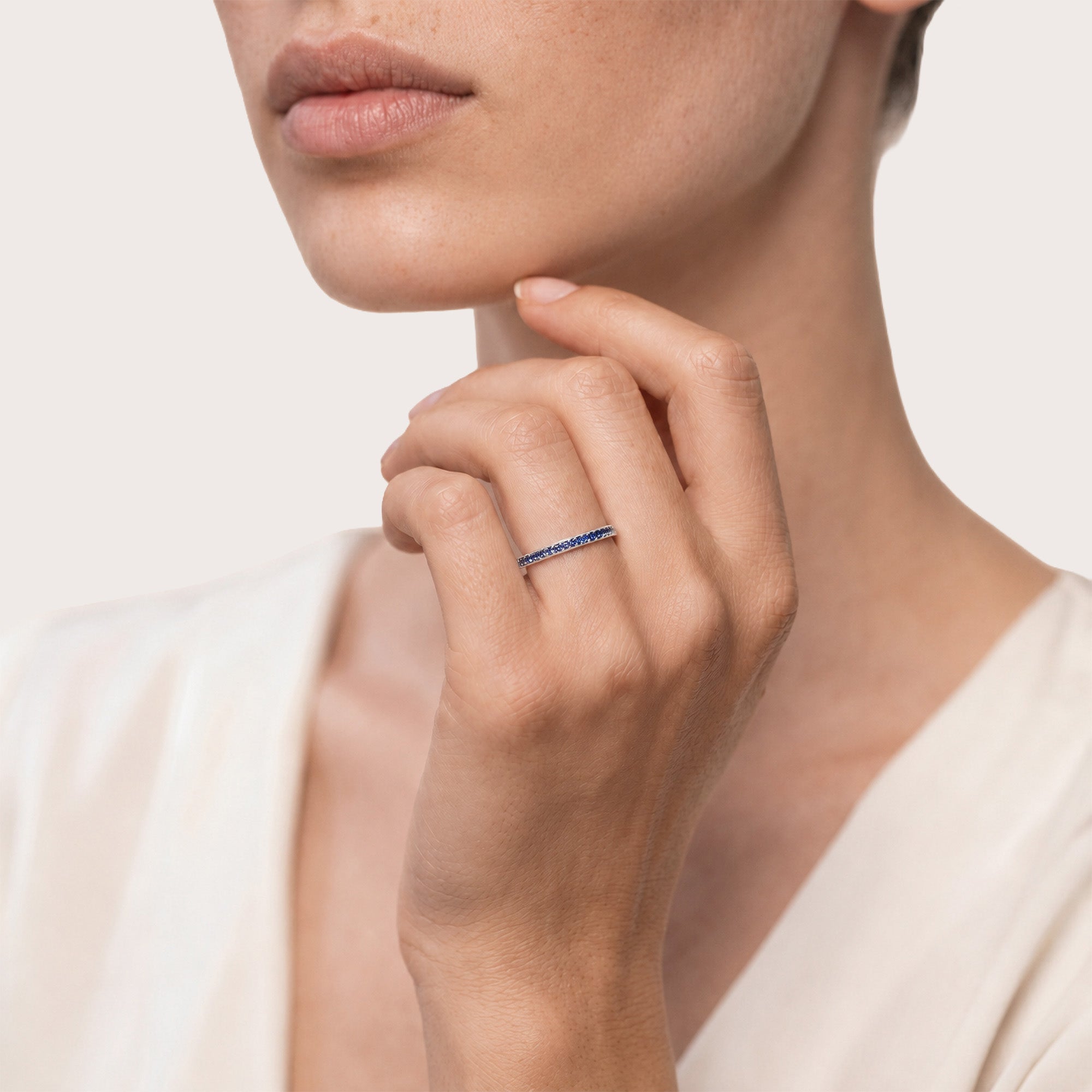 Rainbow Bleu - Weissgold 18K
