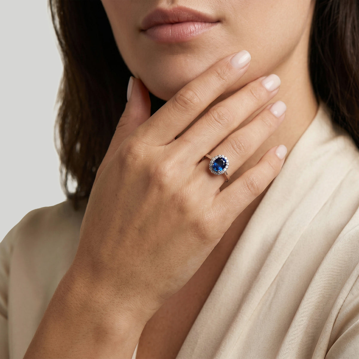 The Blue Temple - 0.75 ct - platino 950