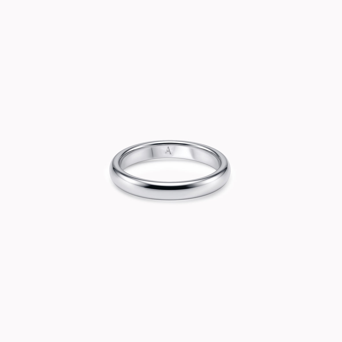 The Curvy 4.0 mm - oro blanco 18k