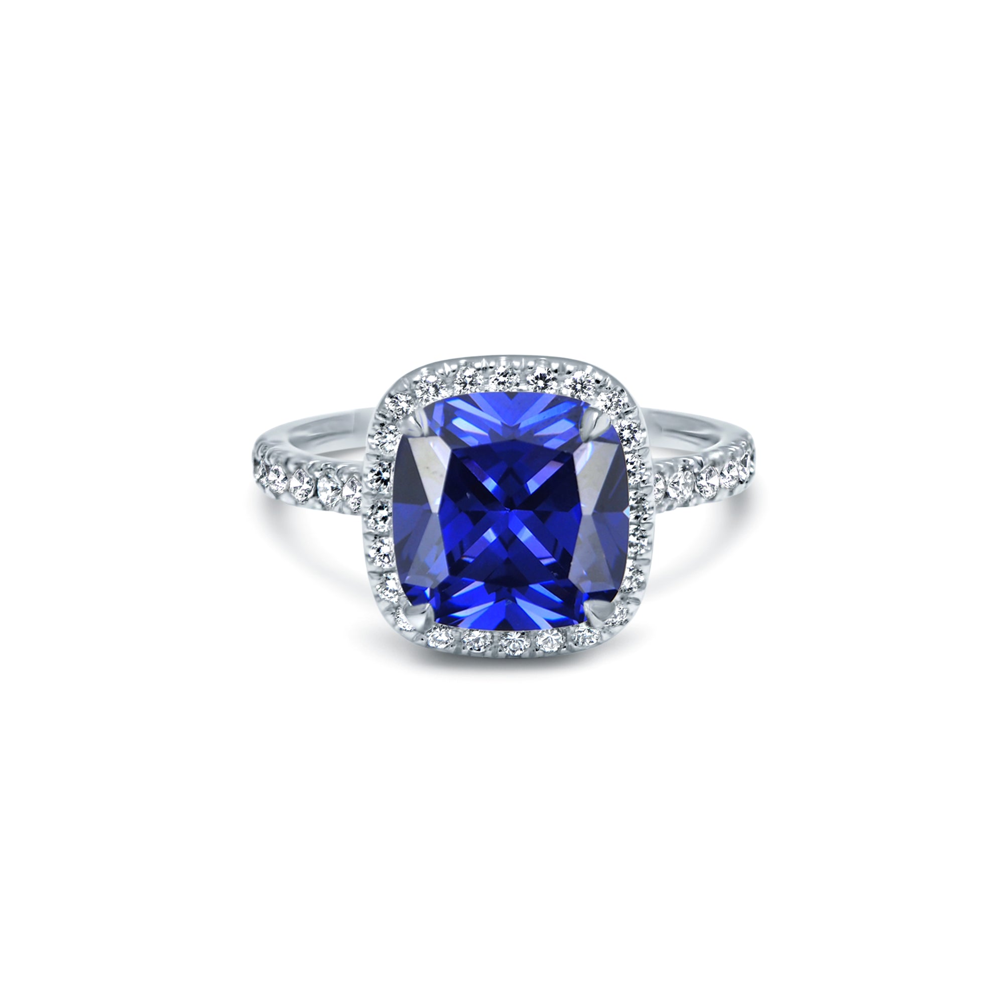The Fancy Blue Superellipse 3.00 carats - or blanc 18k - AGUADEORO
