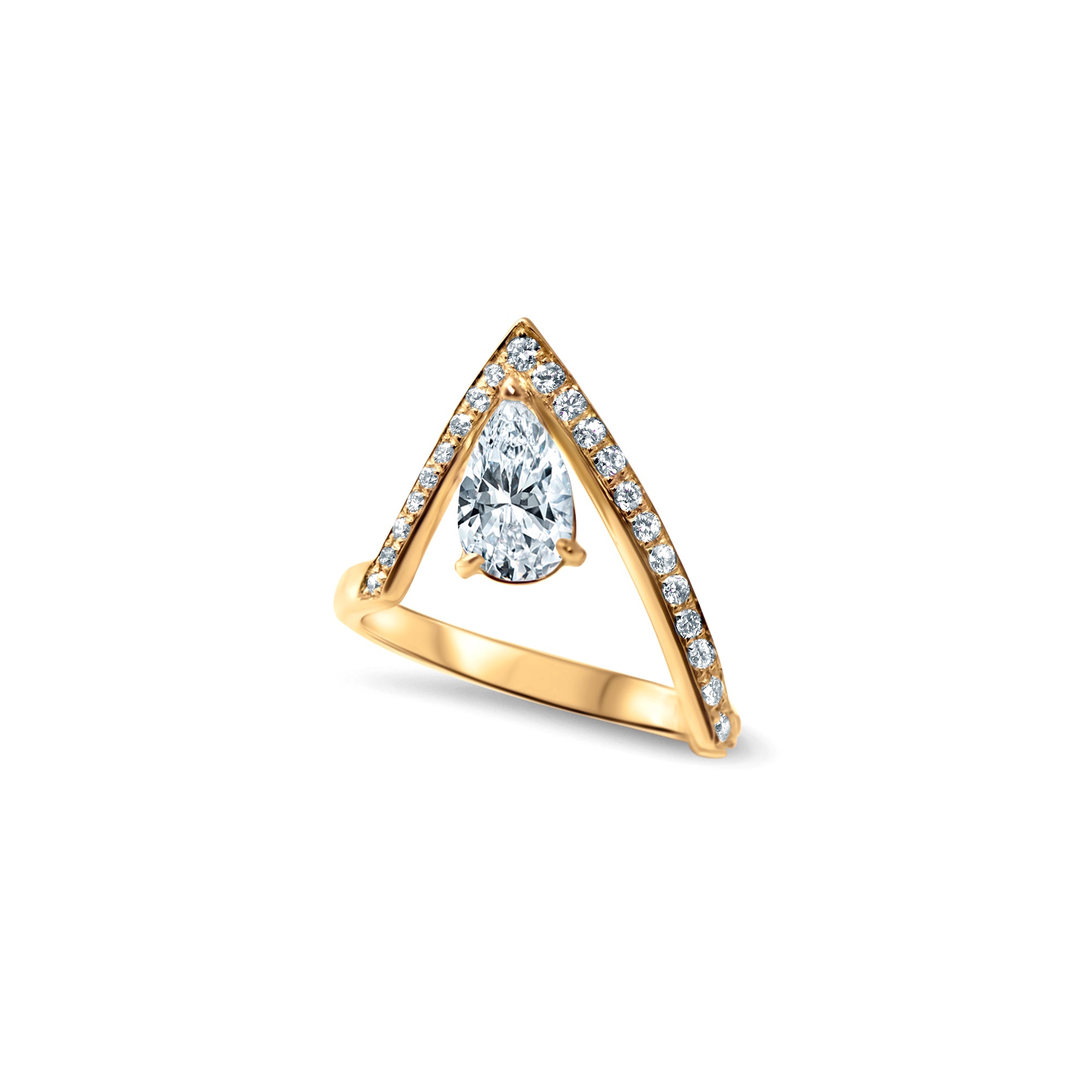 The A-Ring - 1.00 carat - or jaune 18k - AGUADEORO