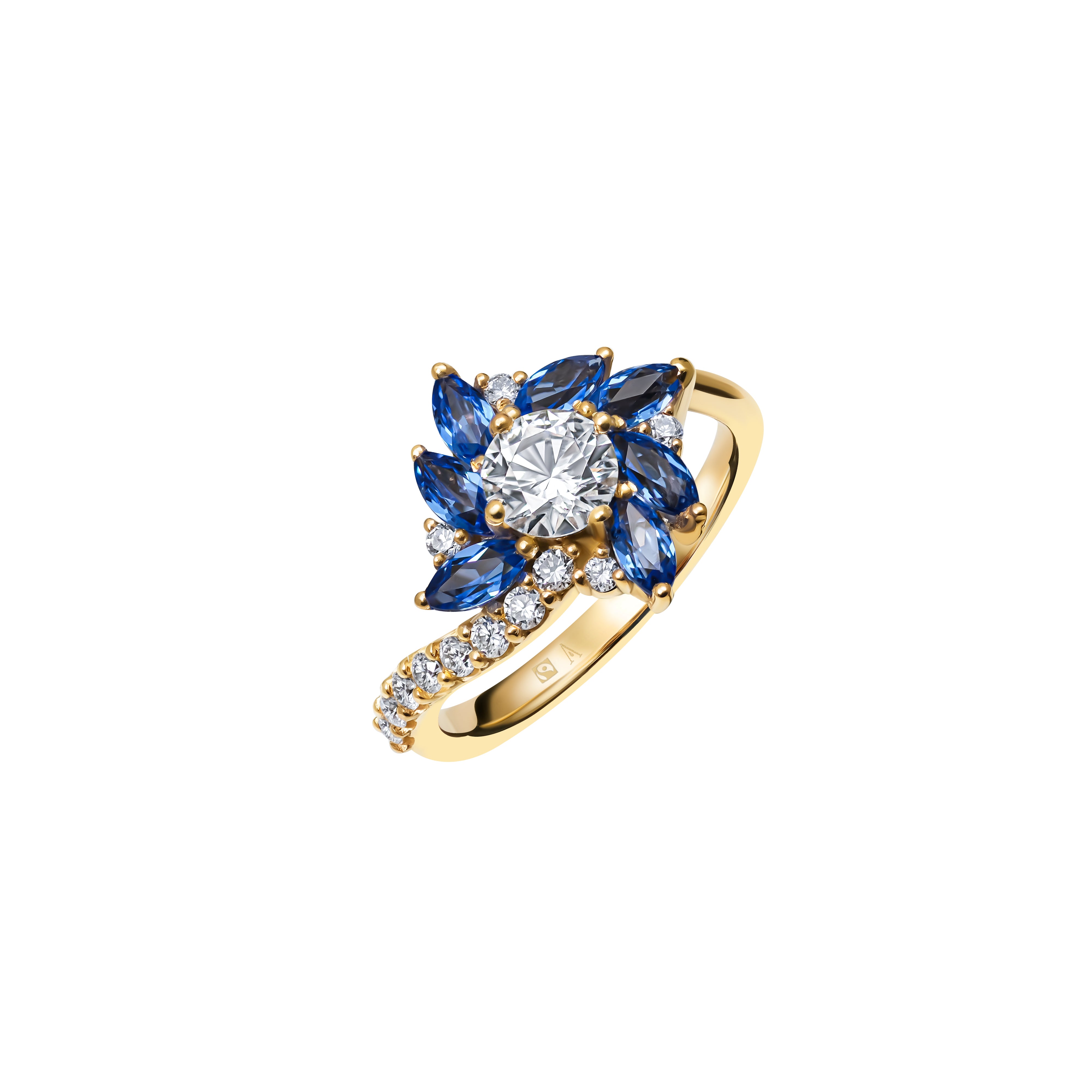 Enigmatic Nightflower -  or Jaune 18k - AGUADEORO