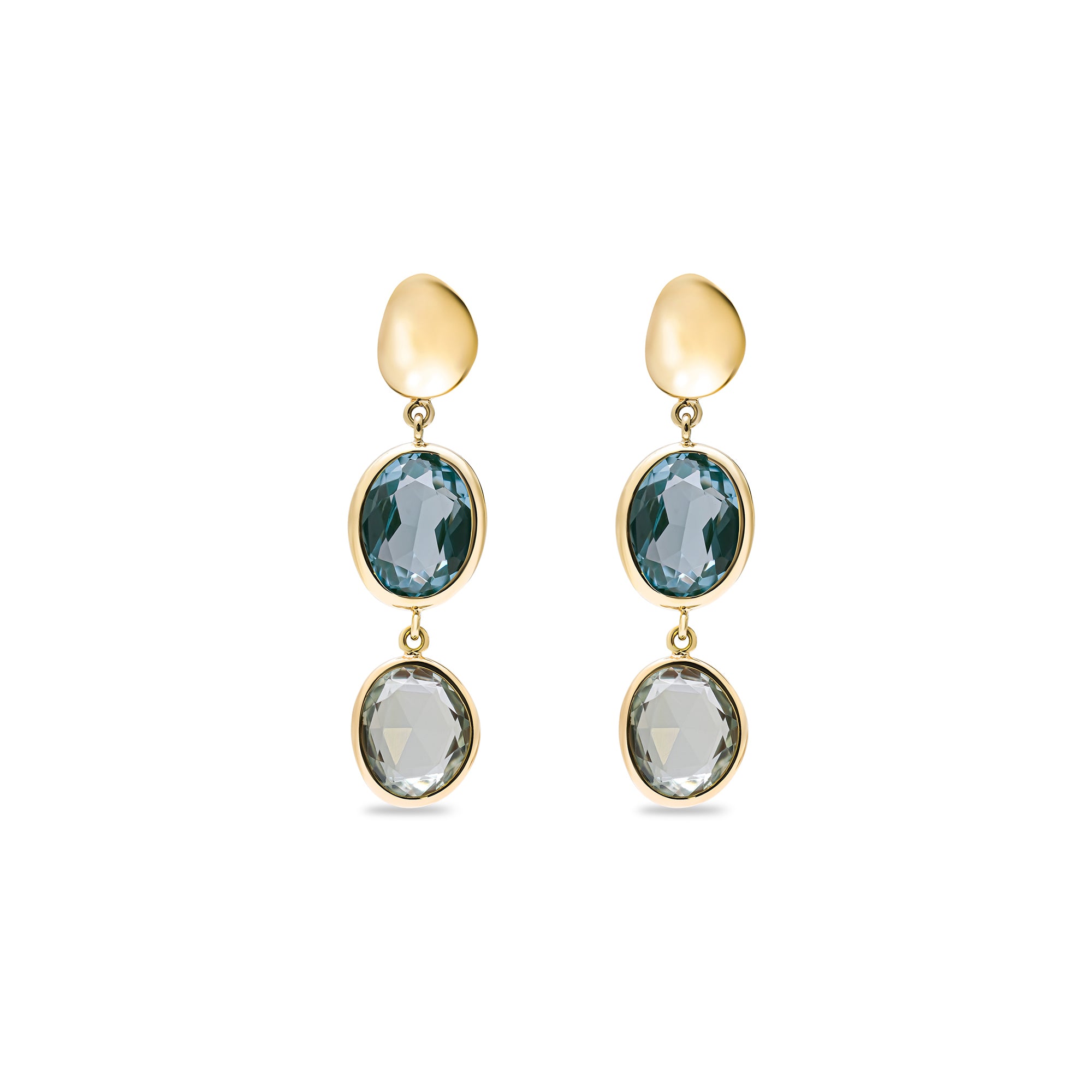 Boucles d'oreilles Océane - or jaune 18k - AGUADEORO