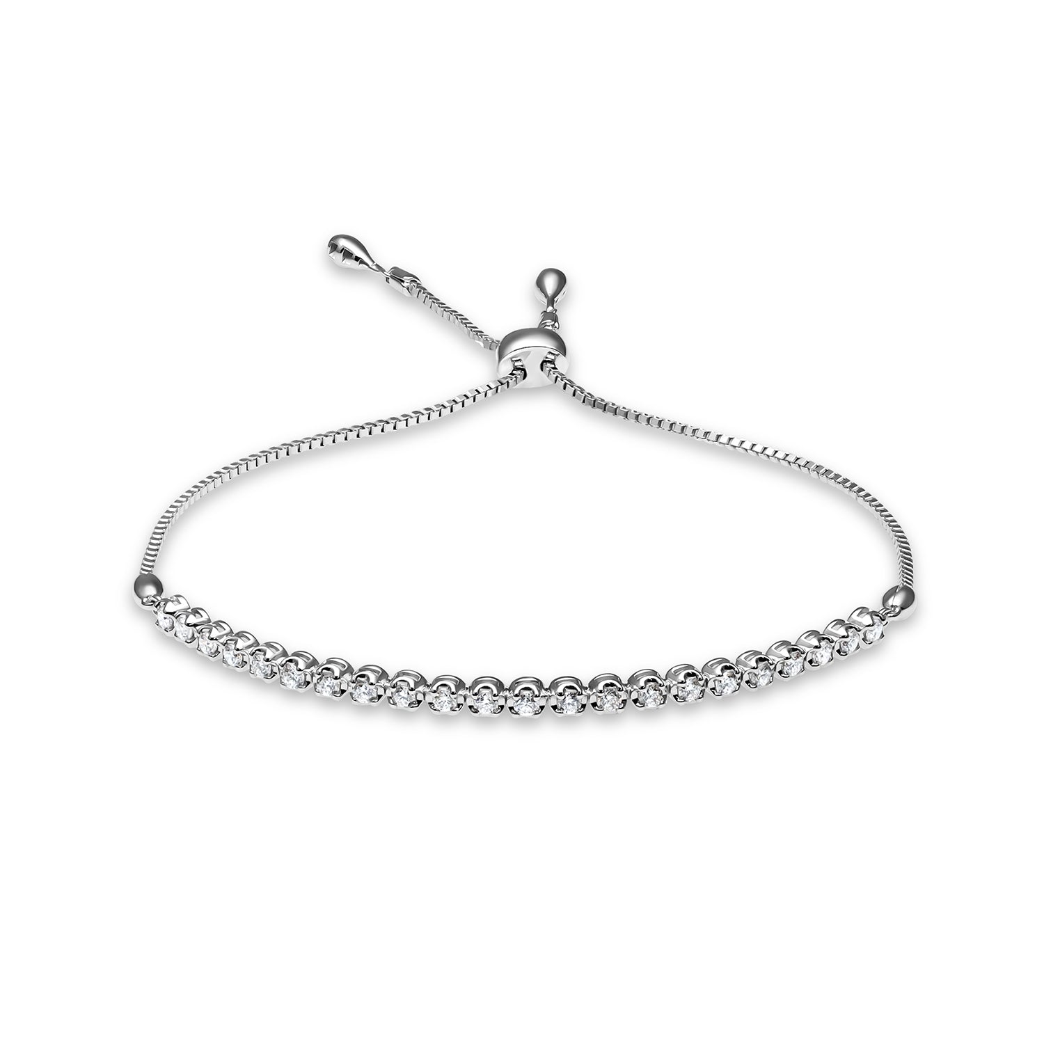 The Queen Diadem Bracelet 0.53 carat - or blanc 18k