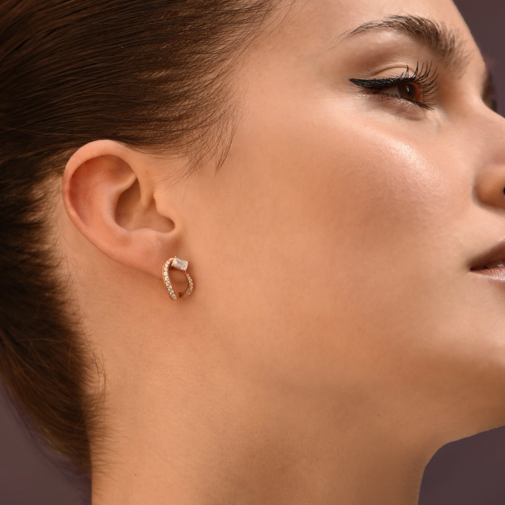 Boucles d'oreilles The Little Ice Skating Girl 0.30ct - or rouge 18k - AGUADEORO