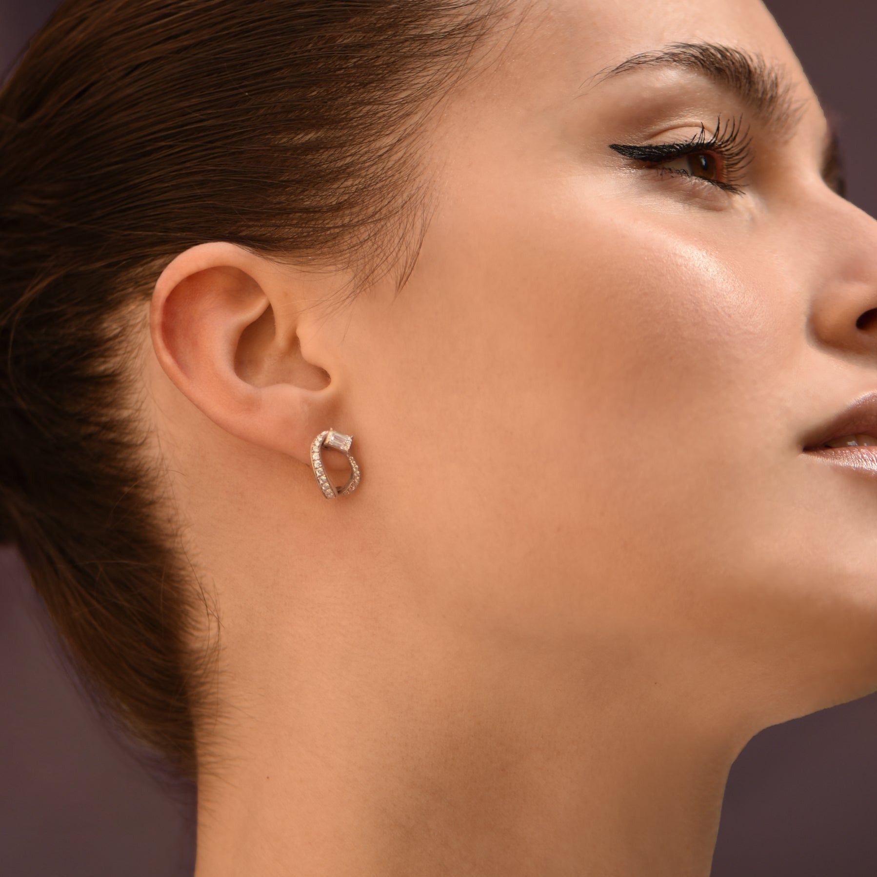 Boucles d'oreilles The Little Ice Skating Girl 0.30ct - platine 950 - AGUADEORO