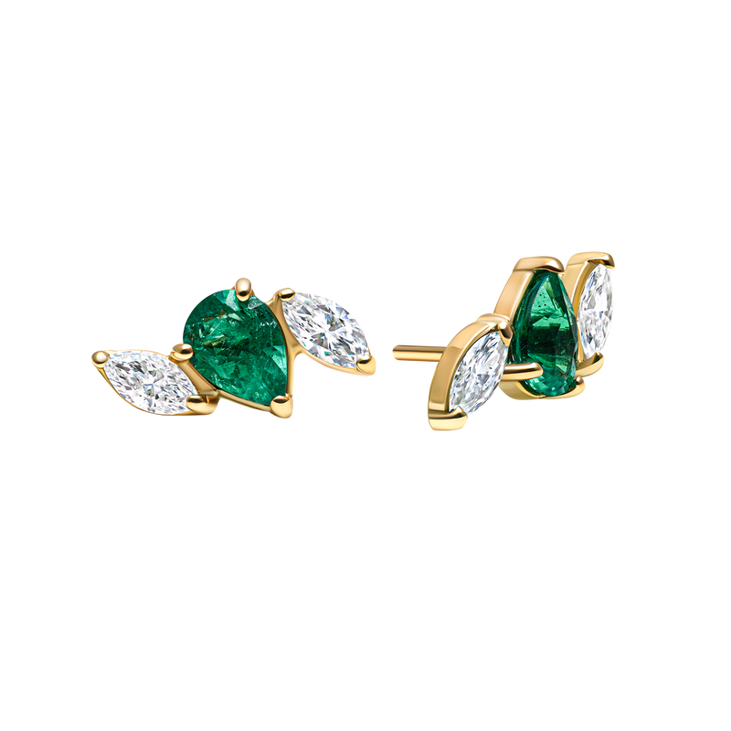 Ohrringe Wild Forest - Gelbgold 18 K