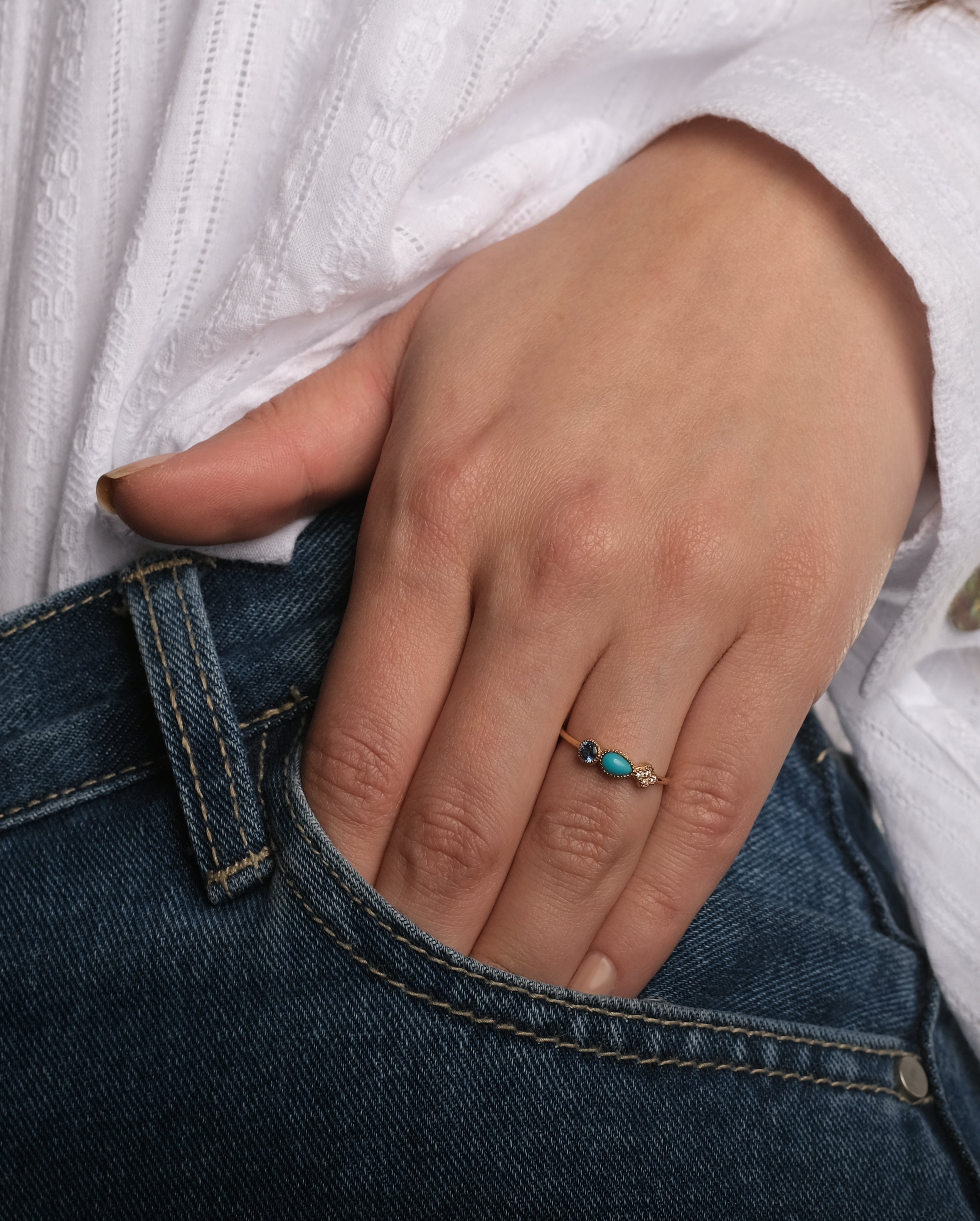 Bague  AA-293 - or jaune 18k - AGUADEORO