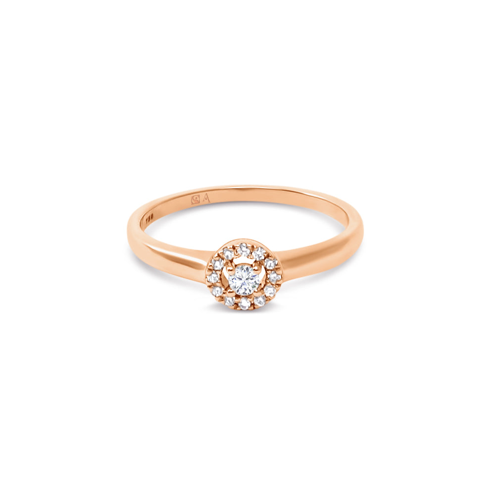Bague AA-296- or rouge 18k - AGUADEORO