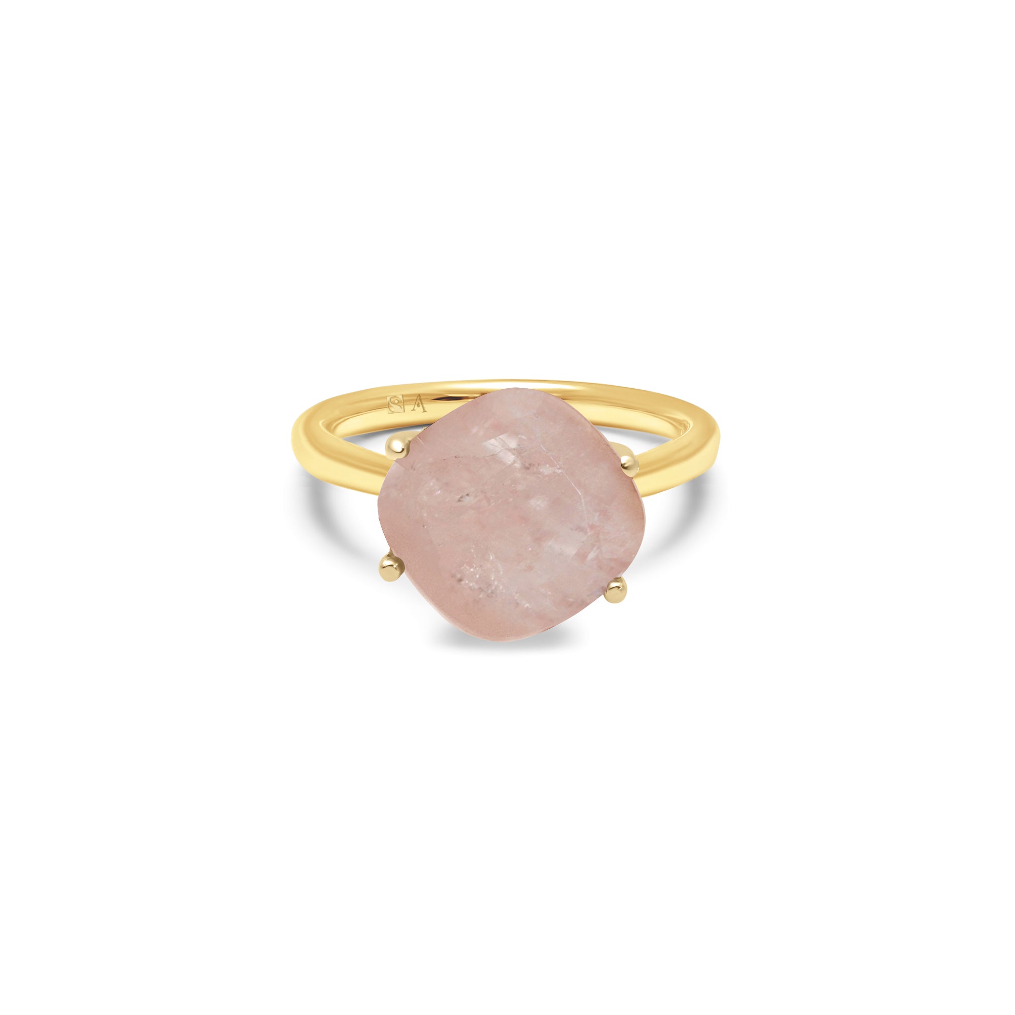 Bague Morganite AA-229  - or jaune 18k - AGUADEORO
