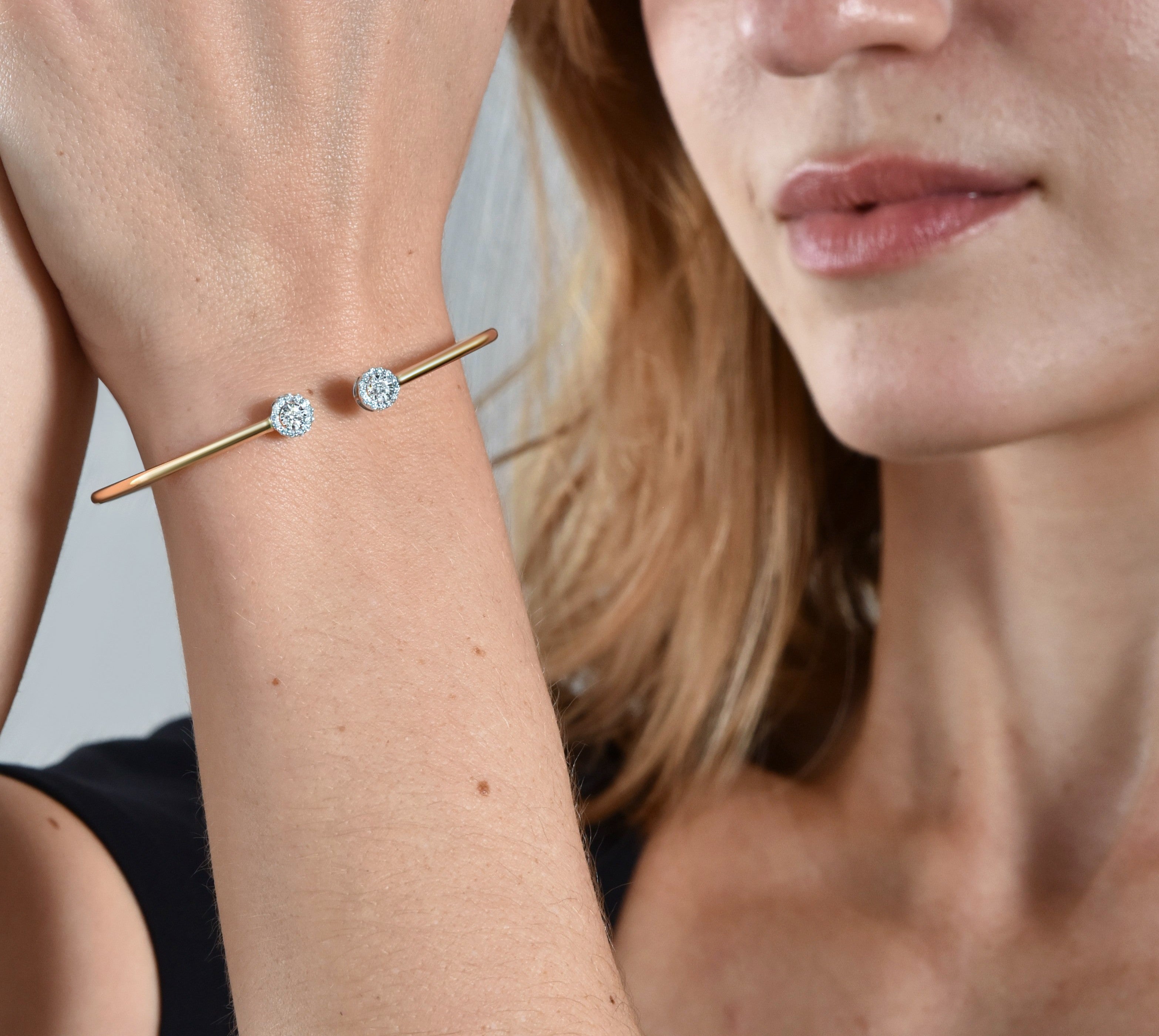 Little Funkee Girl The Bangle 0.23 carat - or jaune 18k