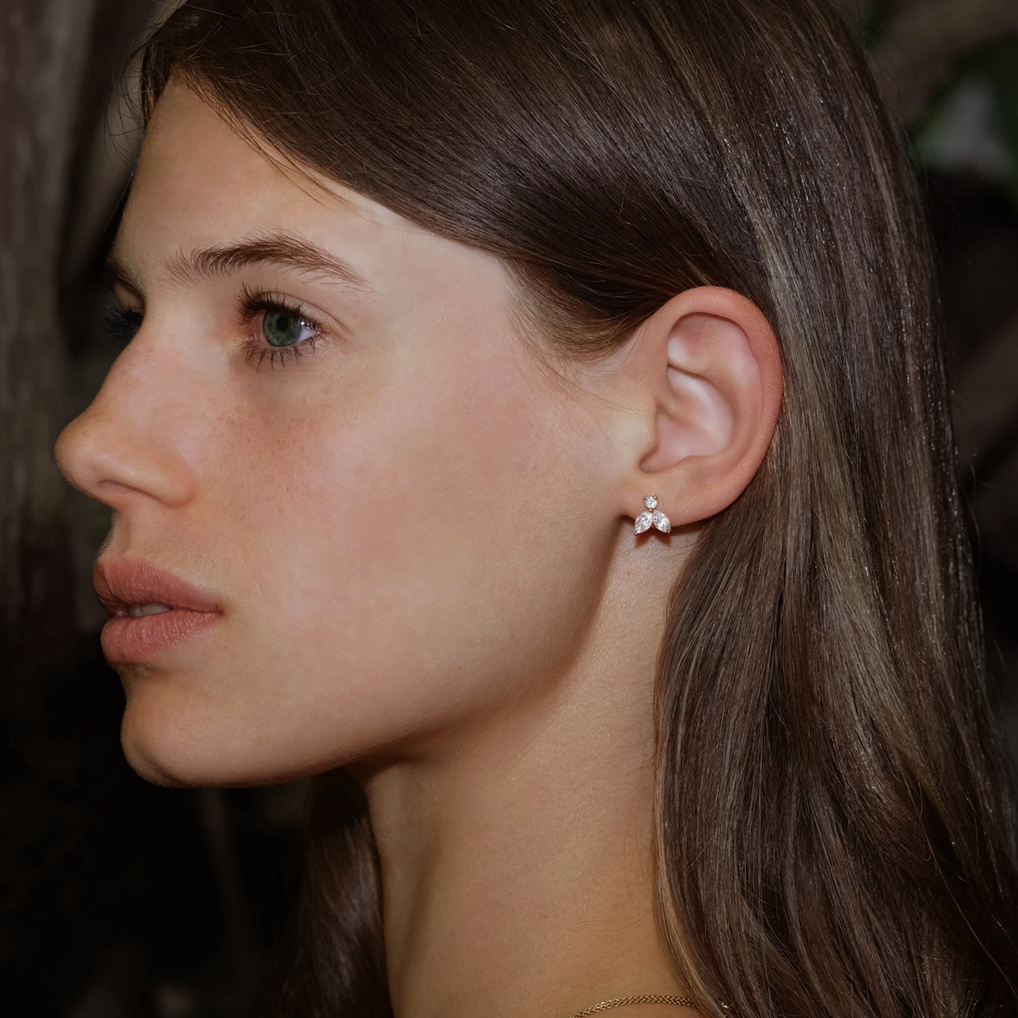 Boucles d'oreilles Little Bee 0.50 carats - or blanc 18k - AGUADEORO