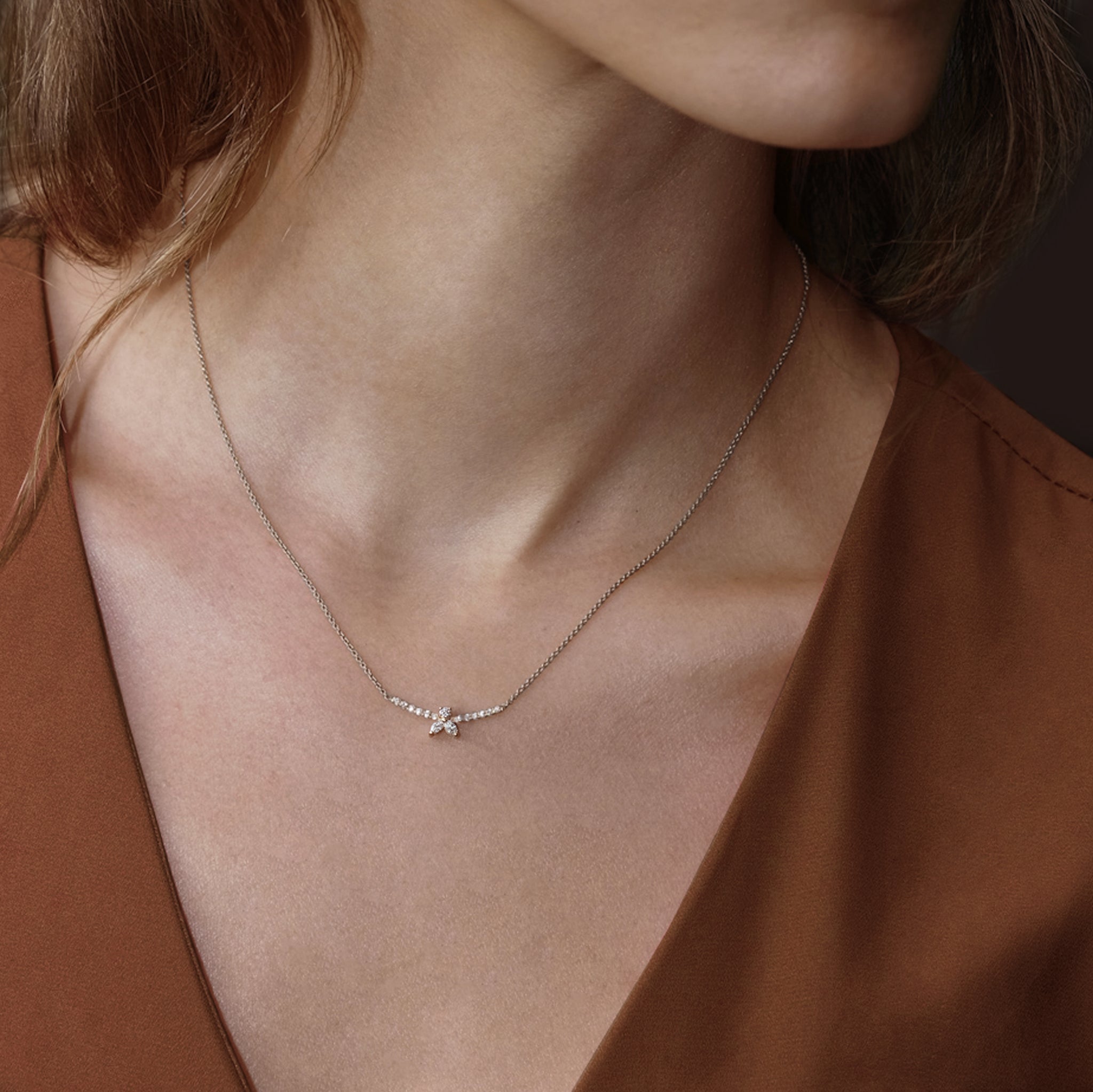 Collier The Little Bee S - or blanc 18k - AGUADEORO