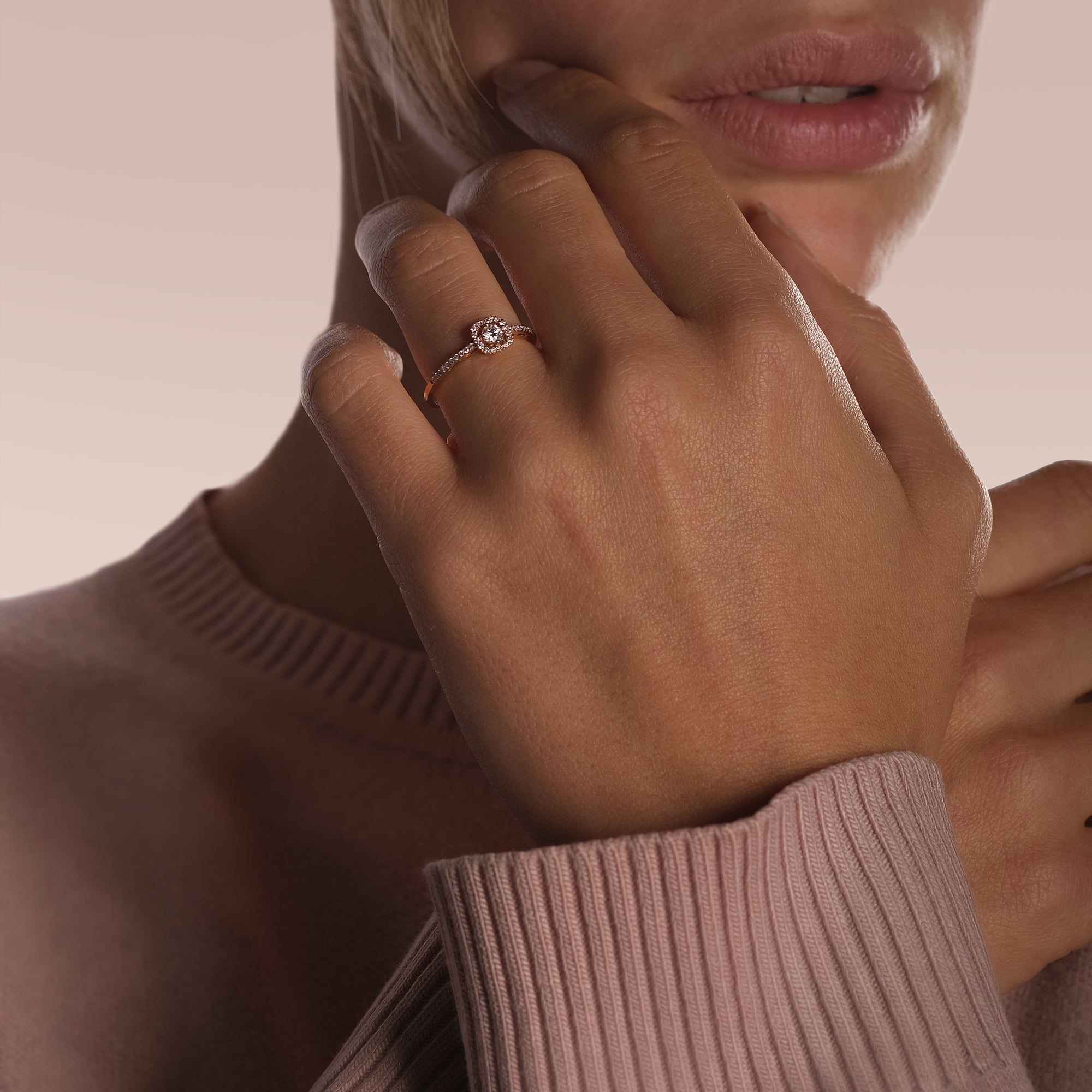 Bague S-1431- or rouge 18k - AGUADEORO