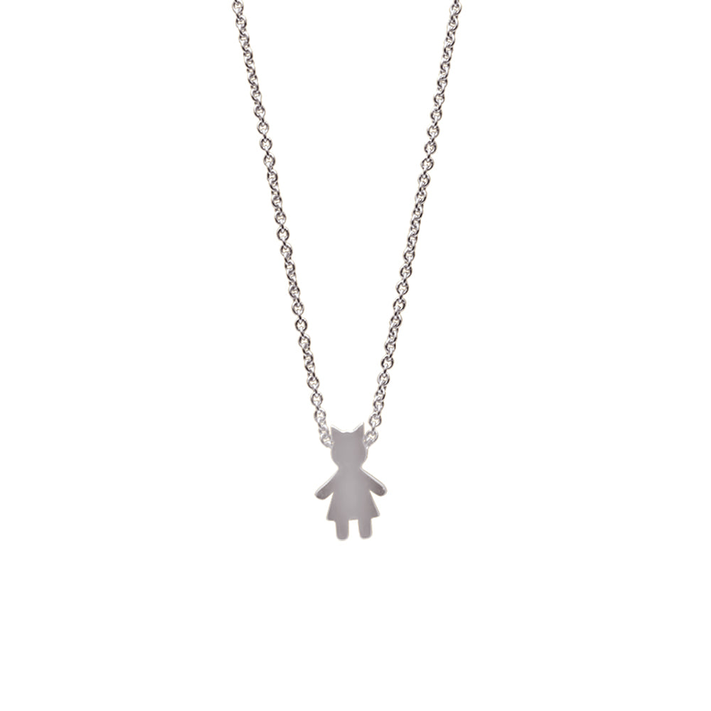 Collier L'Enfant Soleil F - or blanc 18k - AGUADEORO
