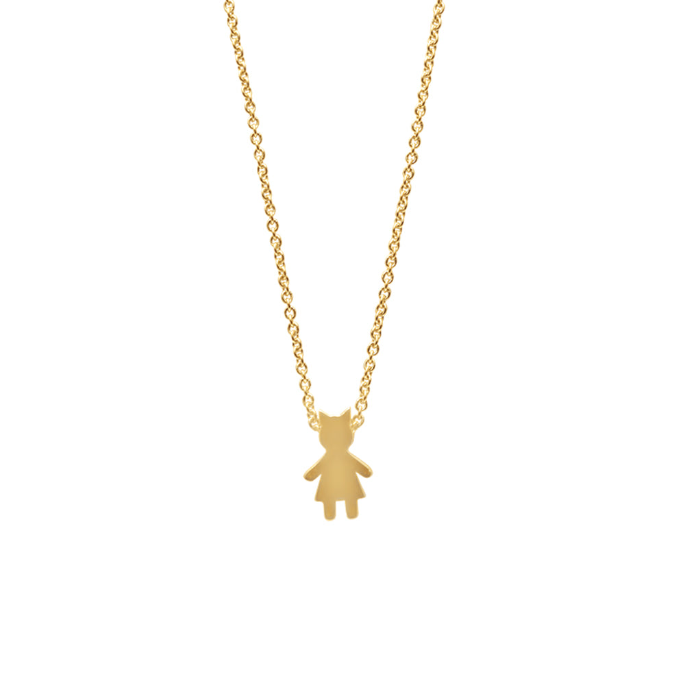 Collier L'Enfant Soleil F - or jaune 18k - AGUADEORO