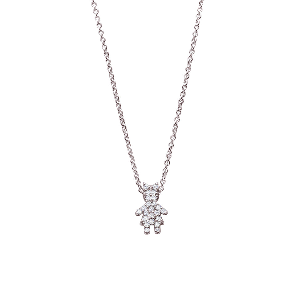 Collier L'Enfant Etoilé F - or blanc 18k - AGUADEORO