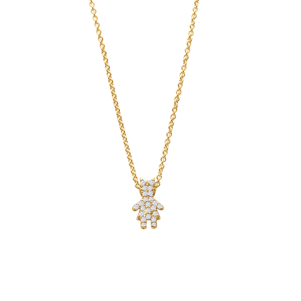 Collier L'Enfant Etoilé F - or jaune 18k - AGUADEORO