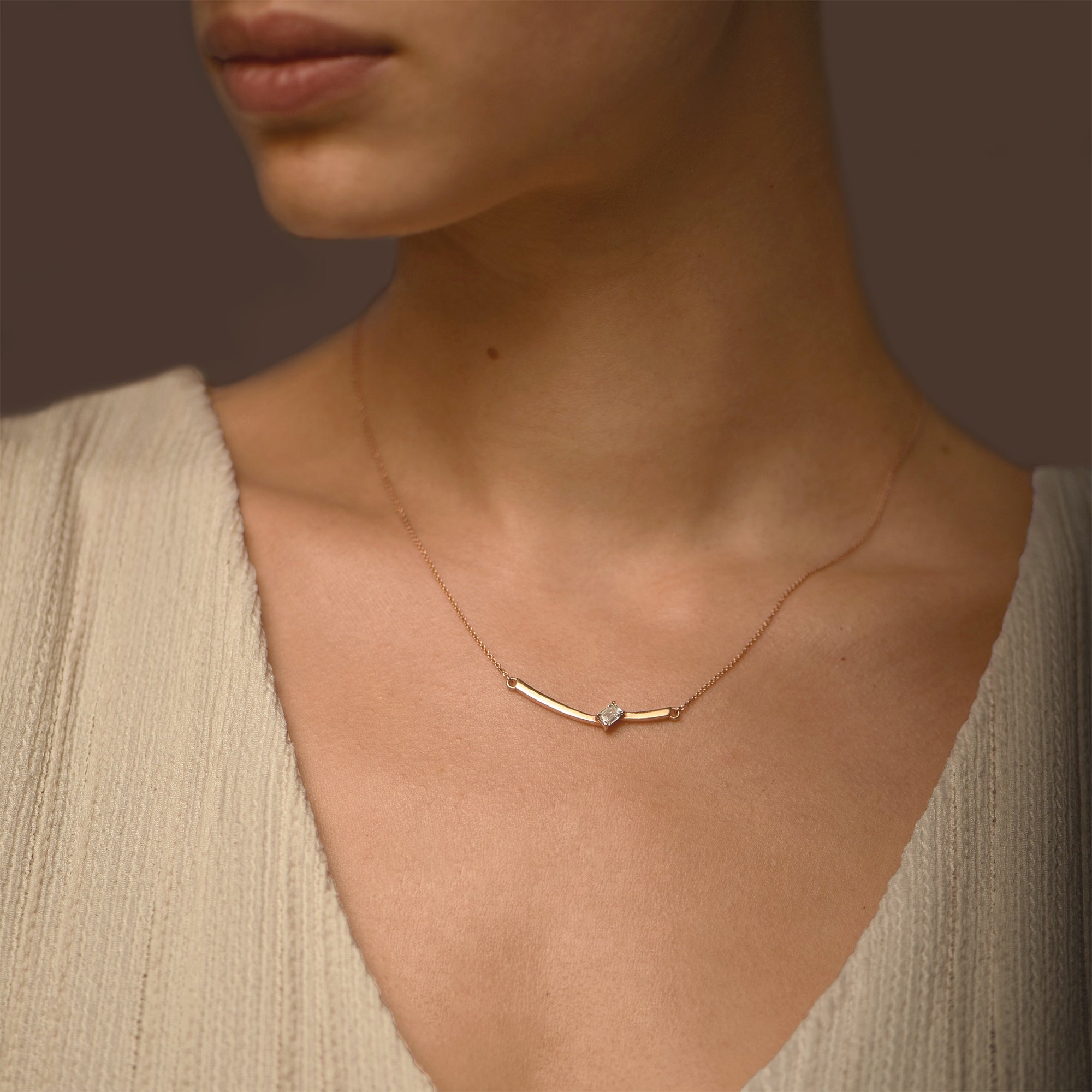 Collier The Ice Skating Girl 0.30 carats - or rouge 18k - AGUADEORO