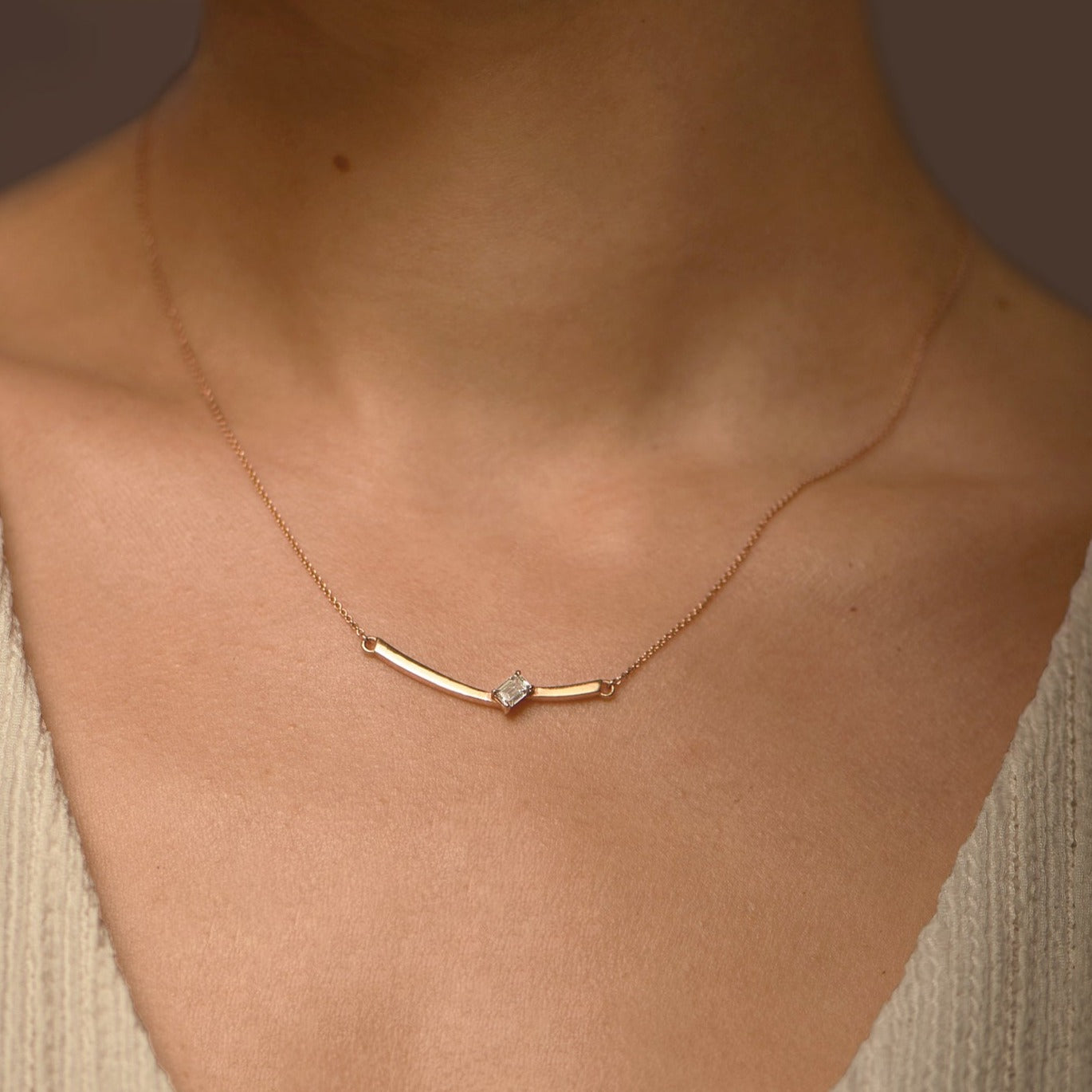 Collier The Ice Skating Girl 0.30 carats - or rouge 18k - AGUADEORO