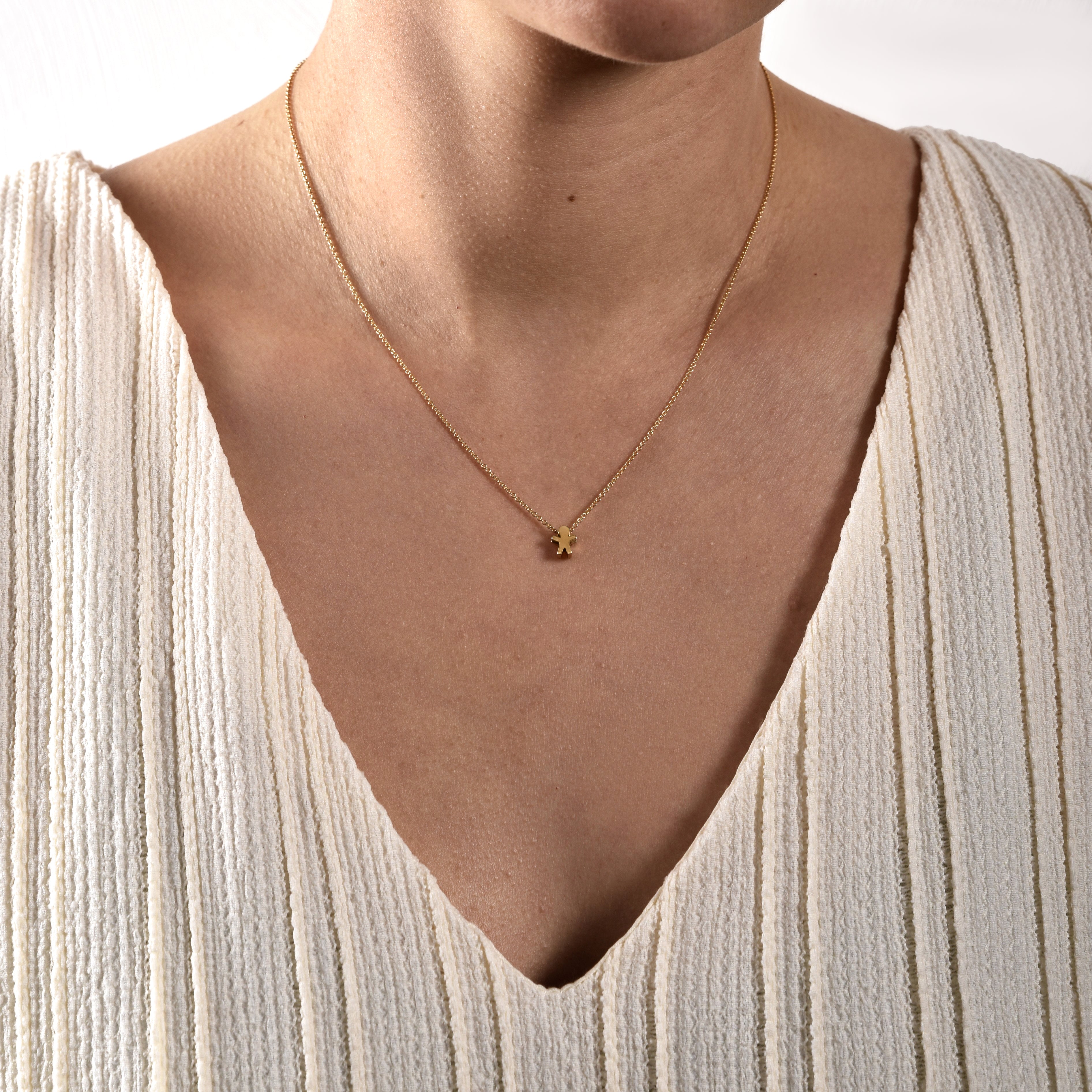 Necklace L'Enfant Soleil M - Red Gold 18k