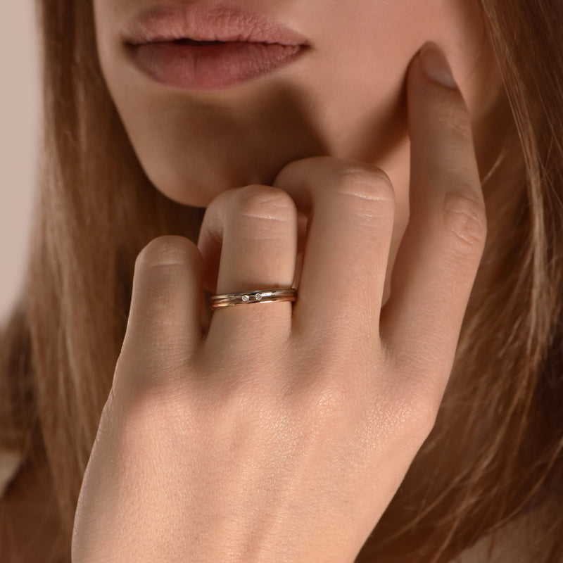 The Fancy Union of Two Souls - or rouge 18k - AGUADEORO