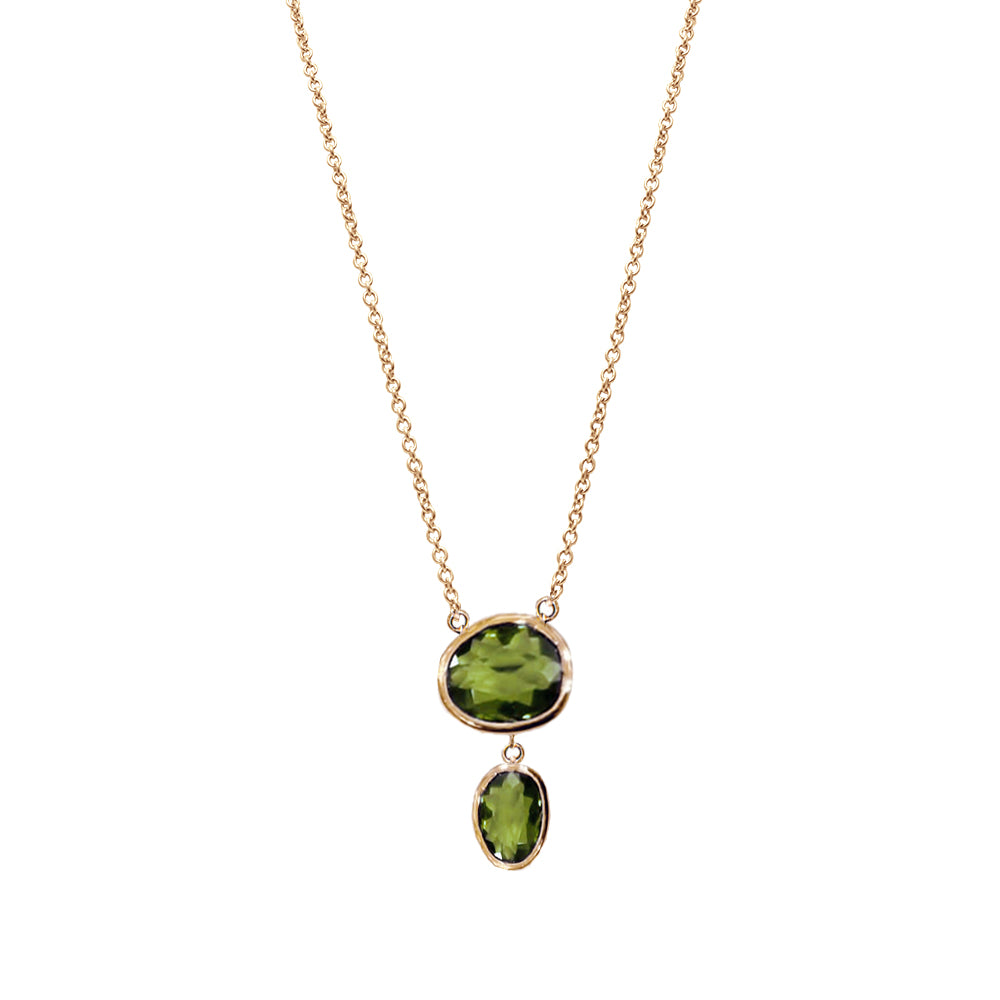 Collier Péridot Océane - or Jaune 18k - AGUADEORO