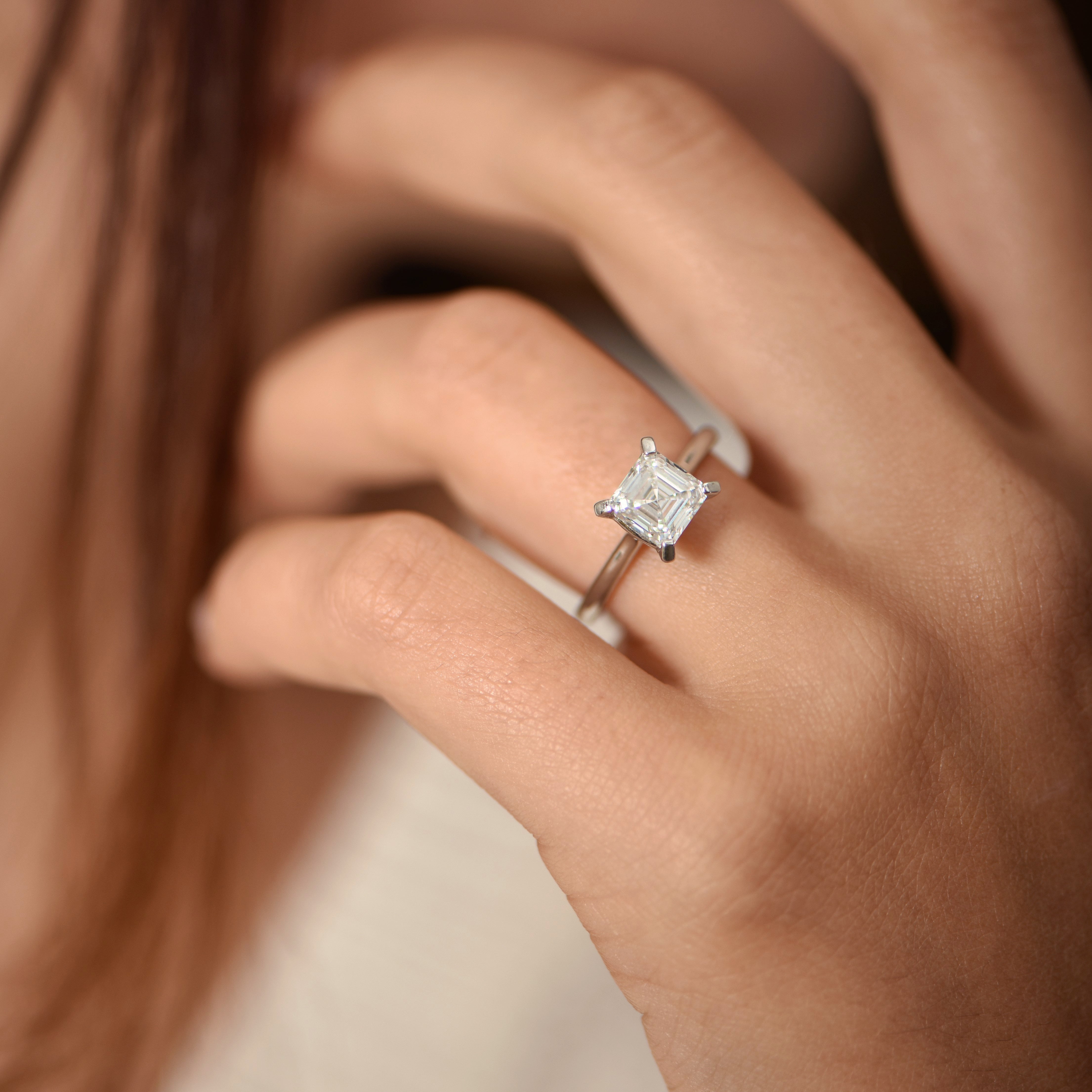 The Ice Cube - 1.55 carat - platine 950 - AGUADEORO
