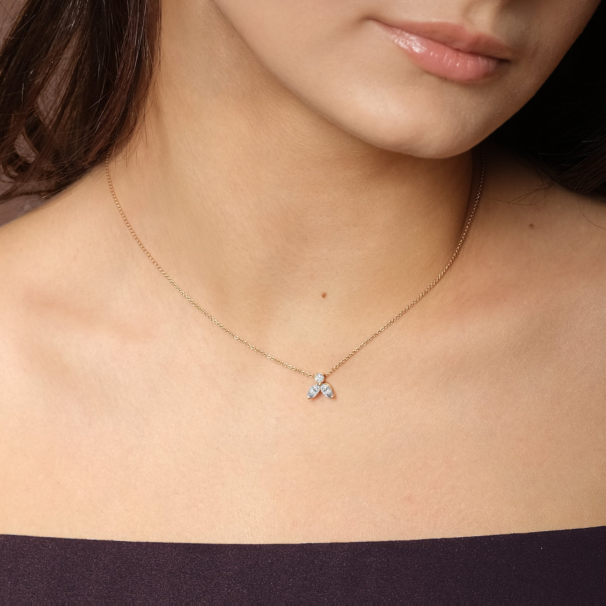 Collier The Little Bee M - or jaune 18k - AGUADEORO